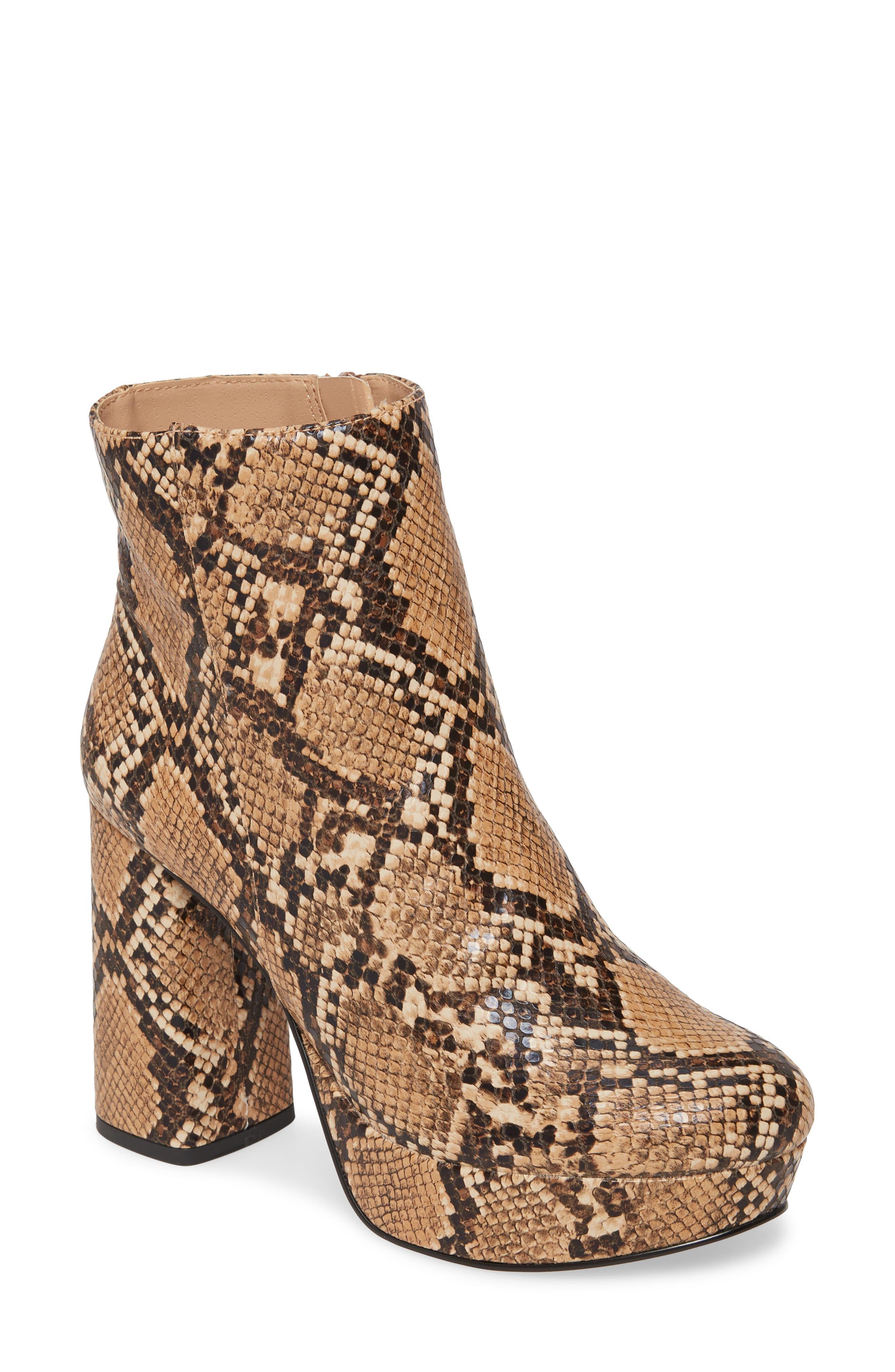 nordstrom snake skin booties