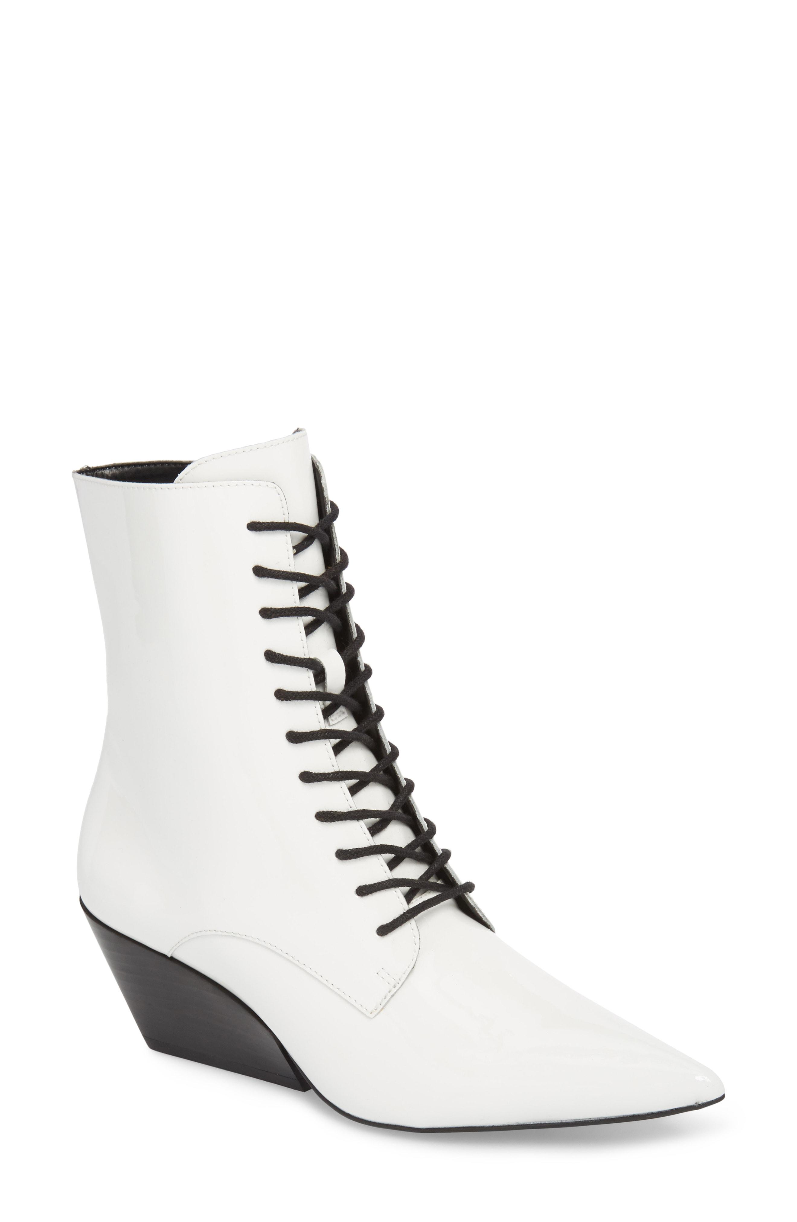 calvin klein white booties