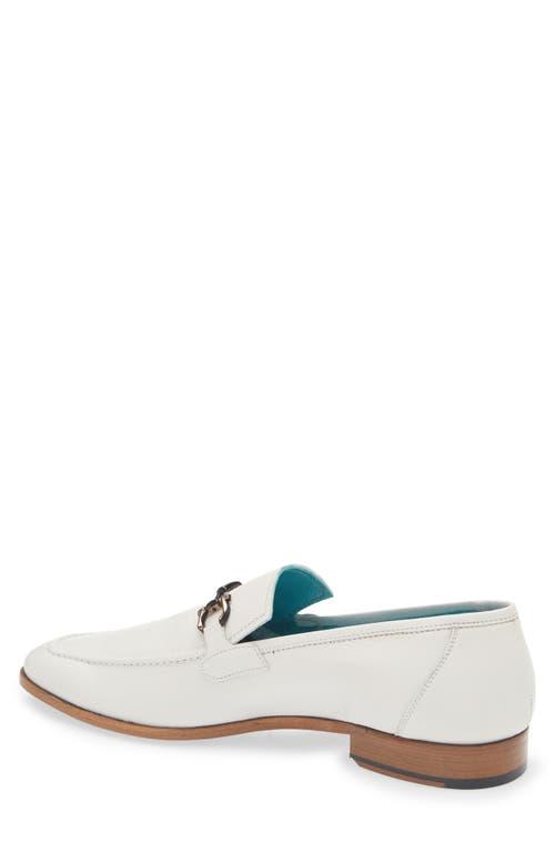 Mezlan White Leather Slip-On Loafer with Metal Bit Mezlan Rios Bit Ornament Leather Loafer in White for Men | Lyst main image 3