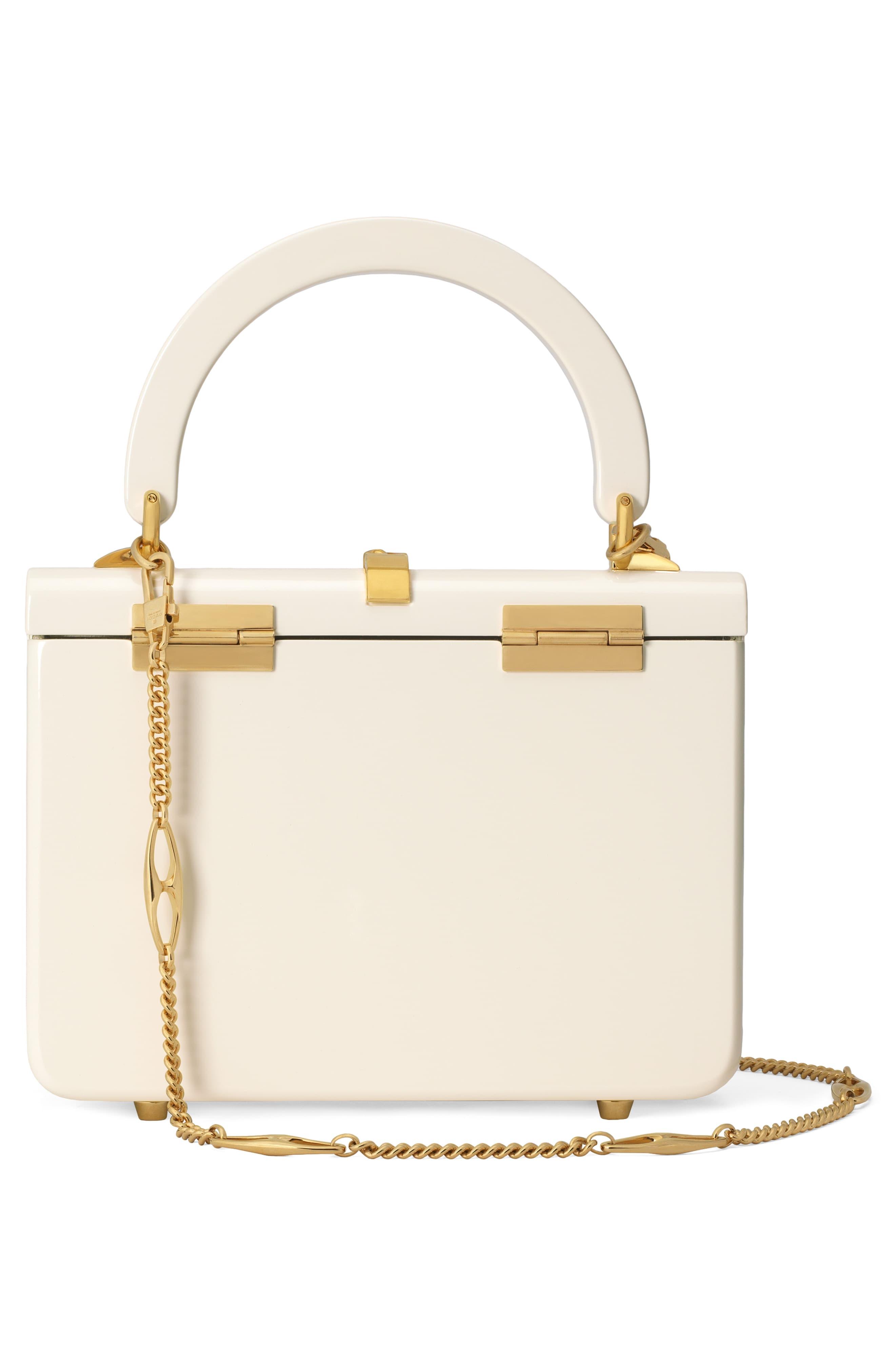 sylvie 1969 plexiglas mini top handle bag