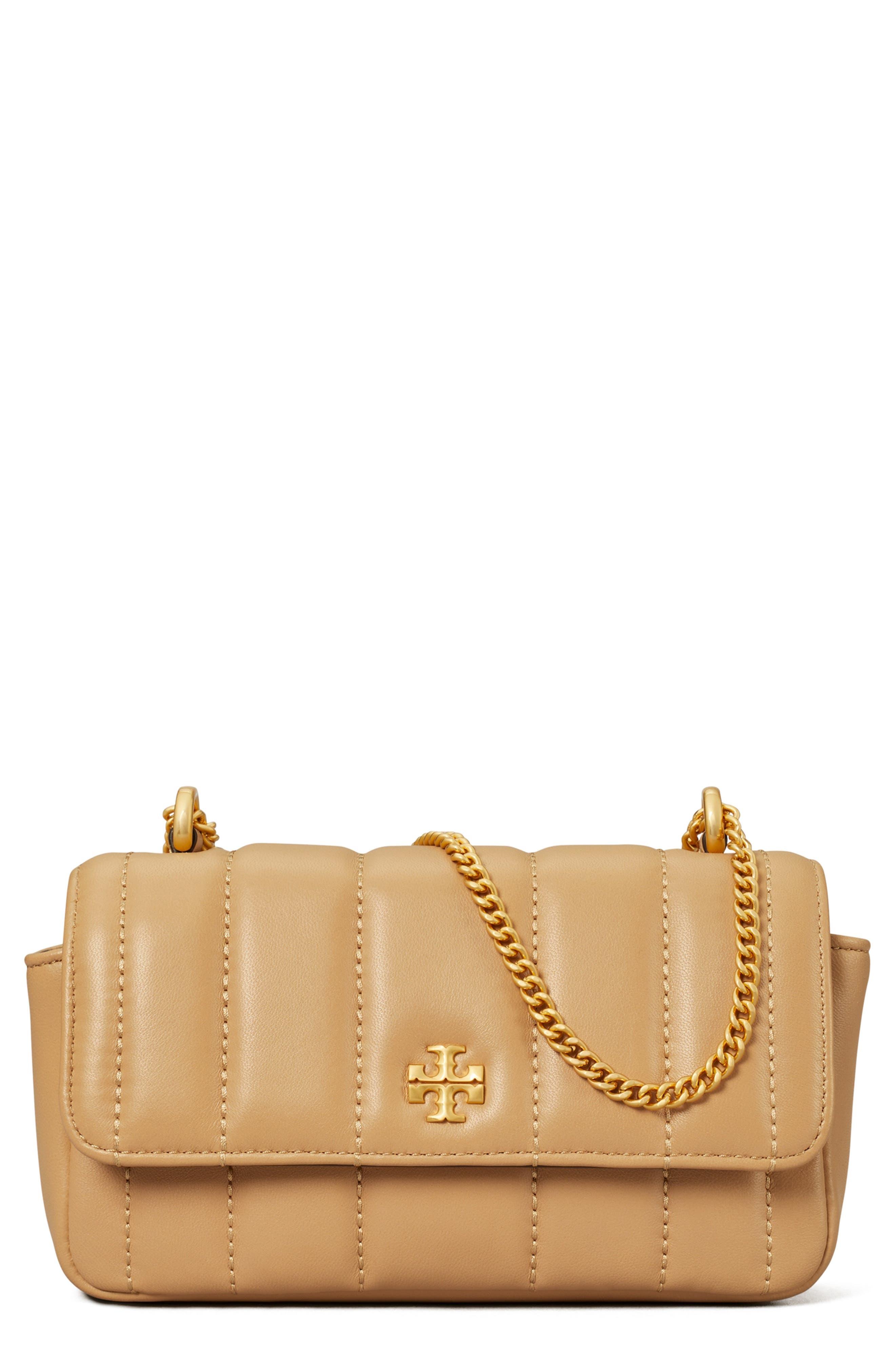 Tory Burch Mini Kira Flap Convertible Quilted Leather Shoulder Bag in ...