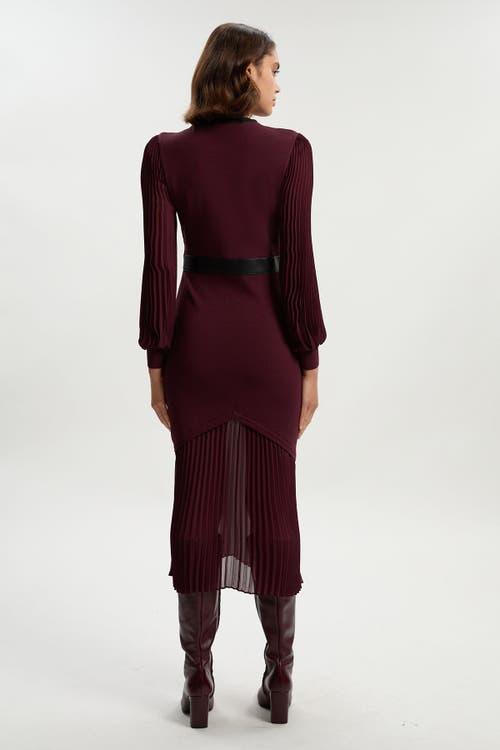 karen millen red pleated dress Karen Millen red pleated dress