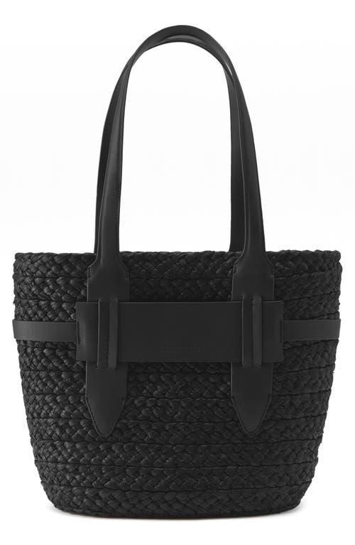 Helen Kaminski Medium Lipari Raffia Tote in Black | Lyst