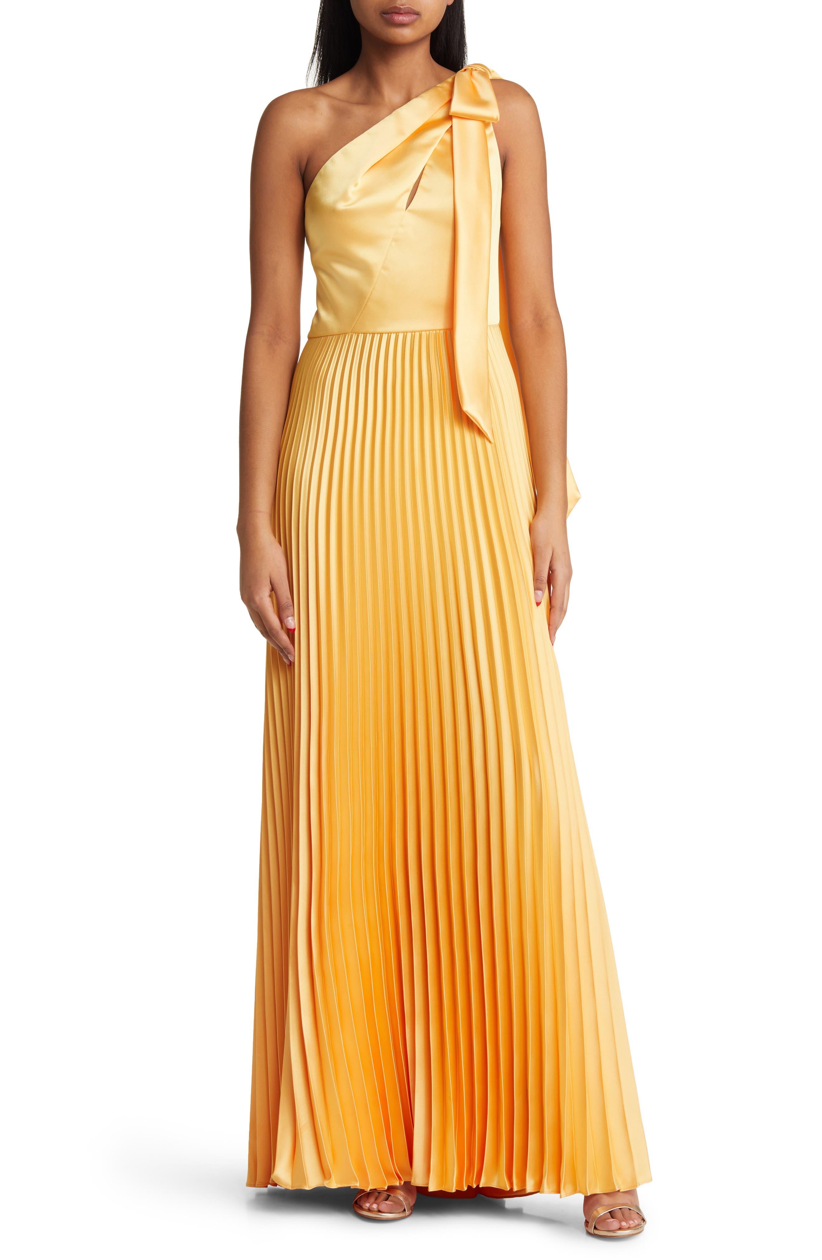 Vestido Pretty Little Thing De Saten - Verde Oliva Y Un Hombro