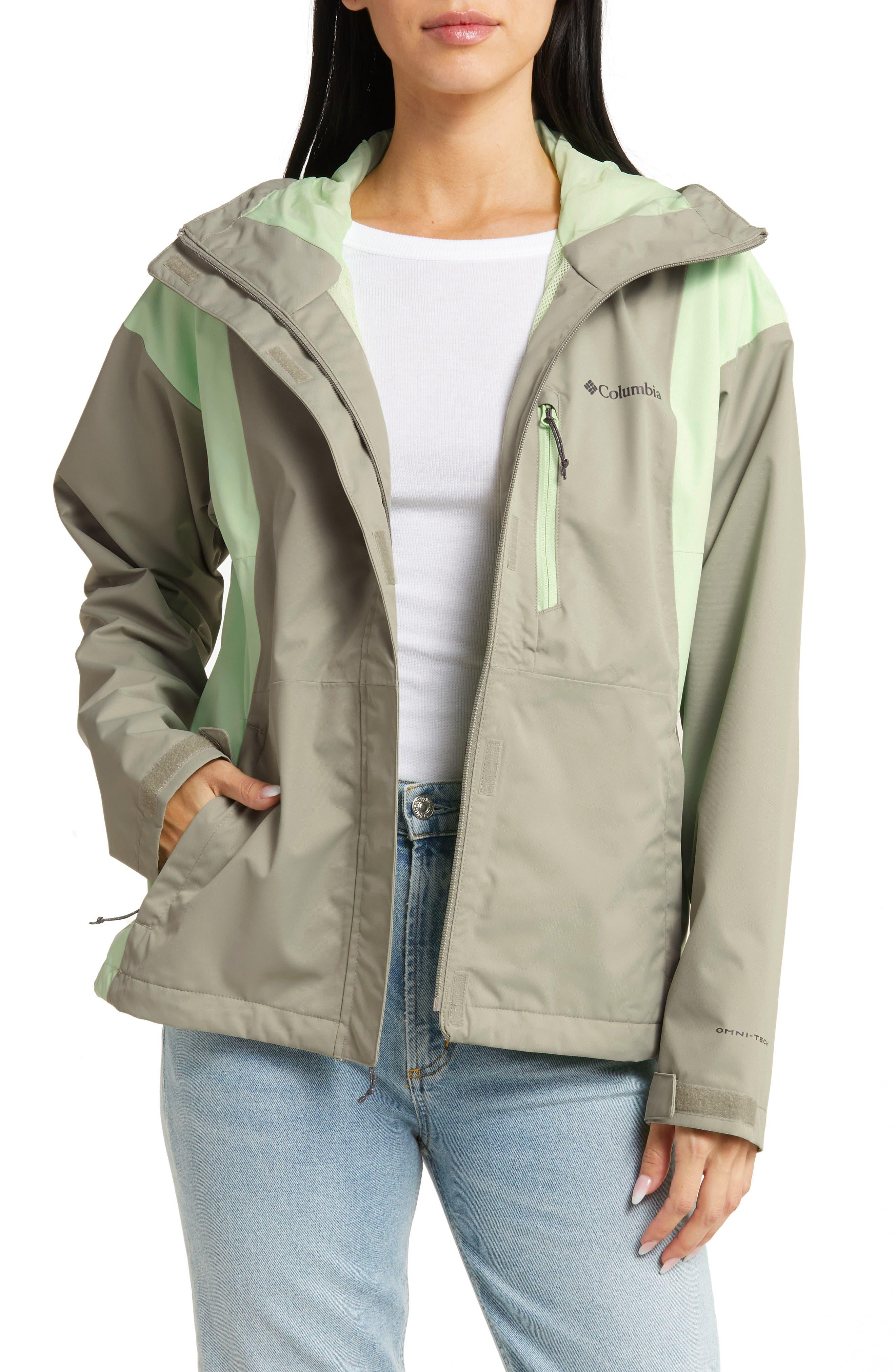 Columbia Hike Bound Waterproof Rain Jacket in Green Lyst