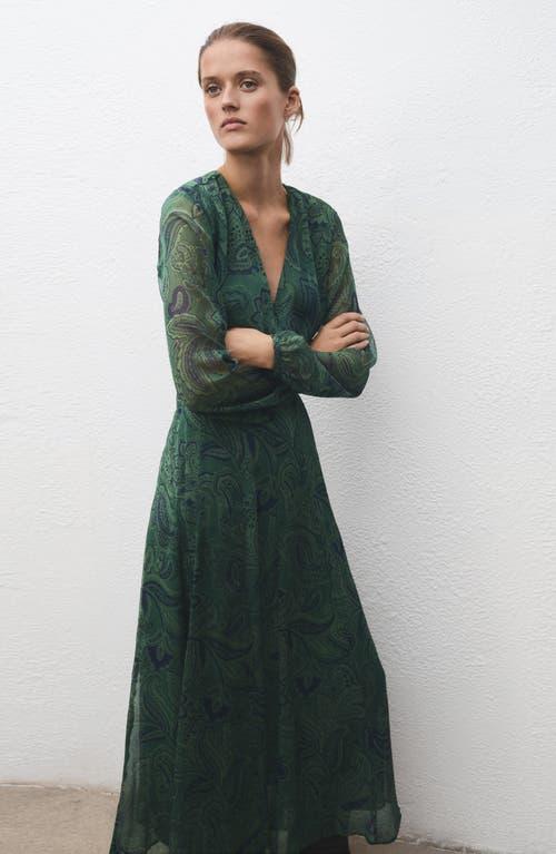 midi green dress for wedding guest Ripe Mango Halter Maxi Dress Green main image 1