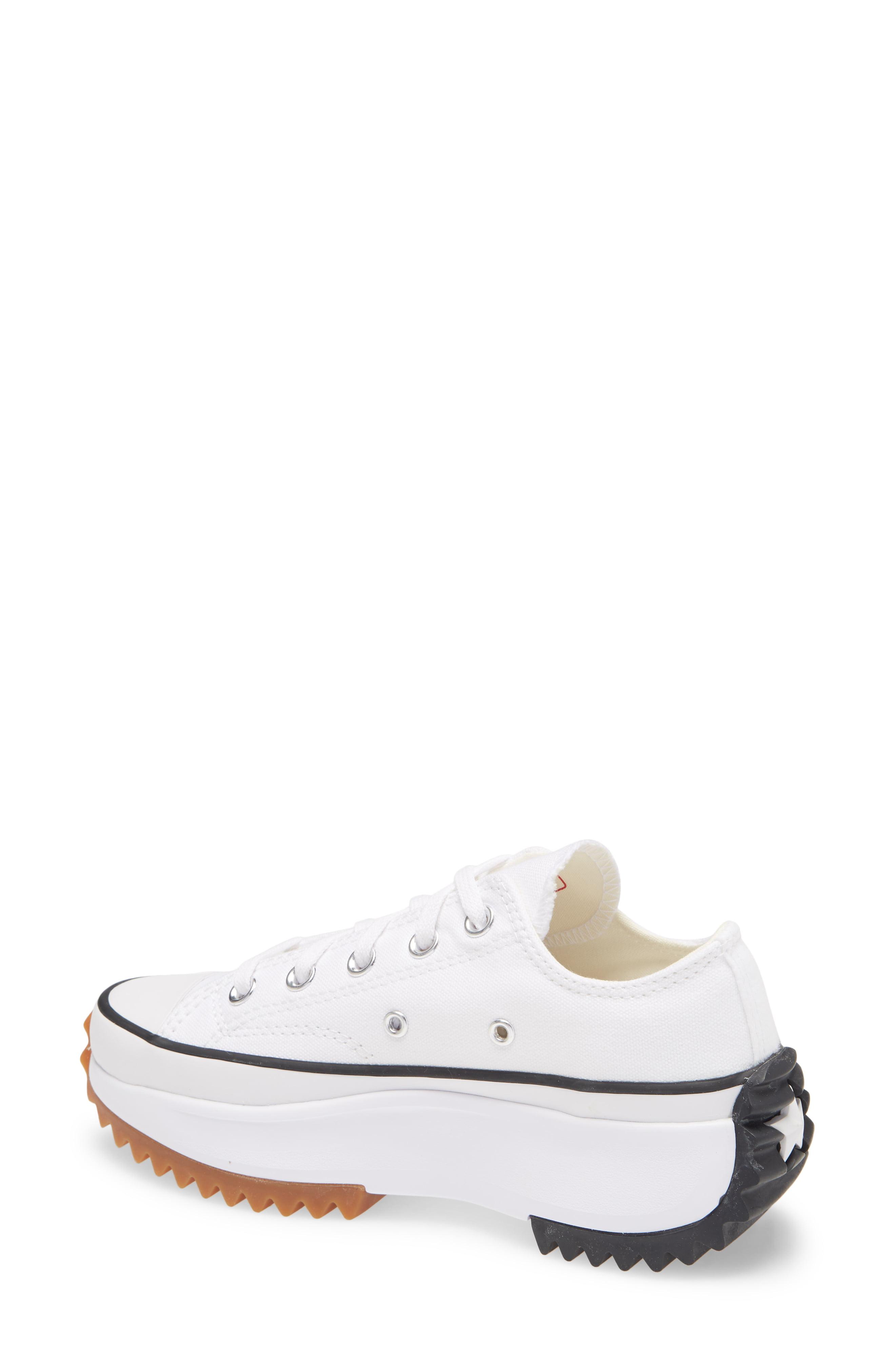 converse ox platform white