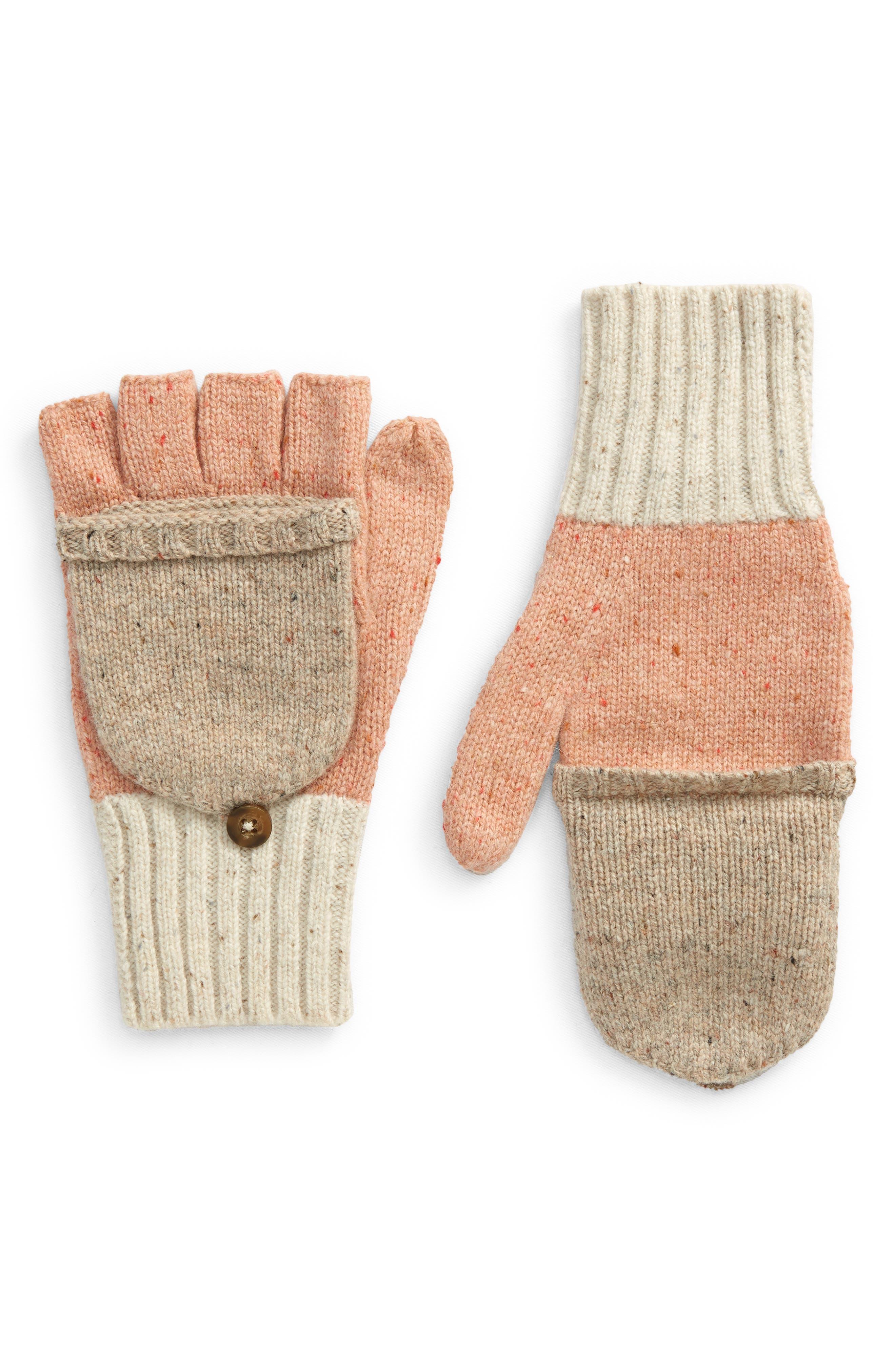 Madewell Knitted Glitten Wool Mittens in White | Lyst