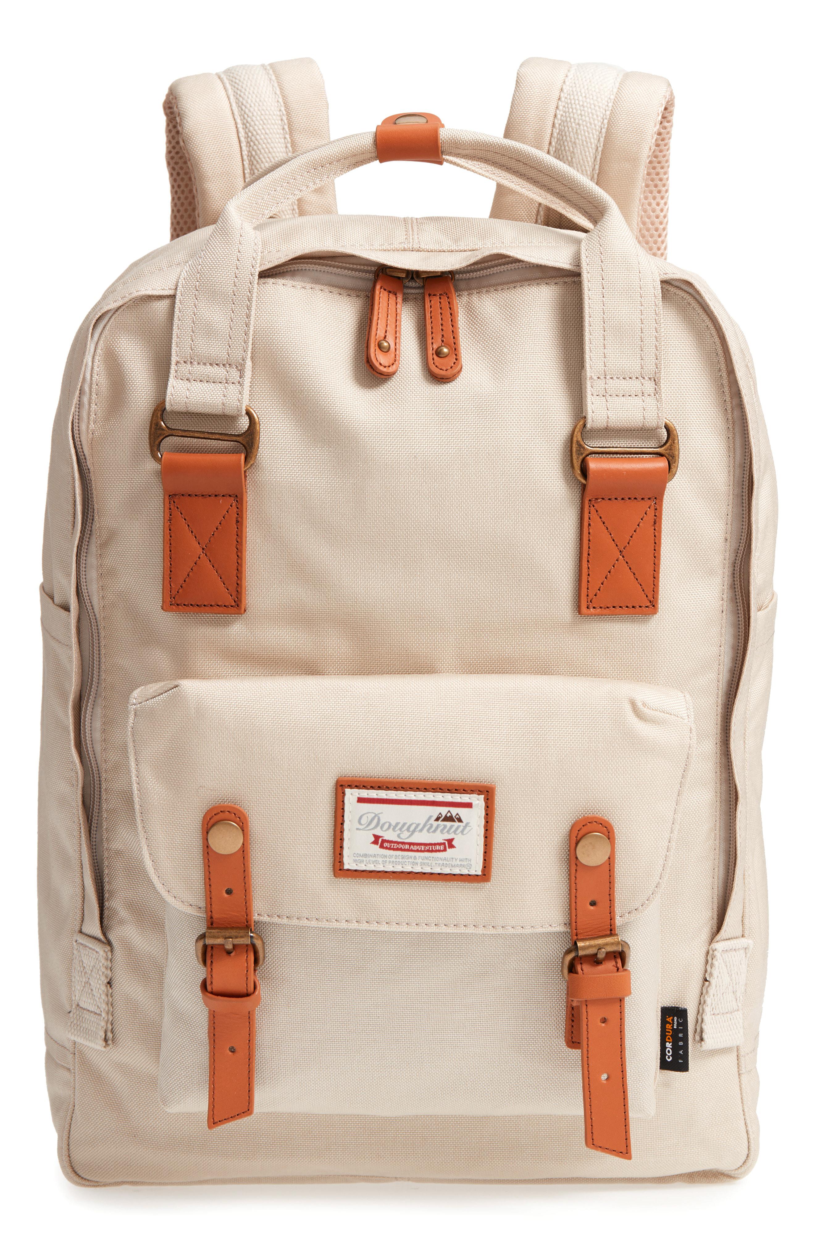 doughnut macaroon water resistant backpack