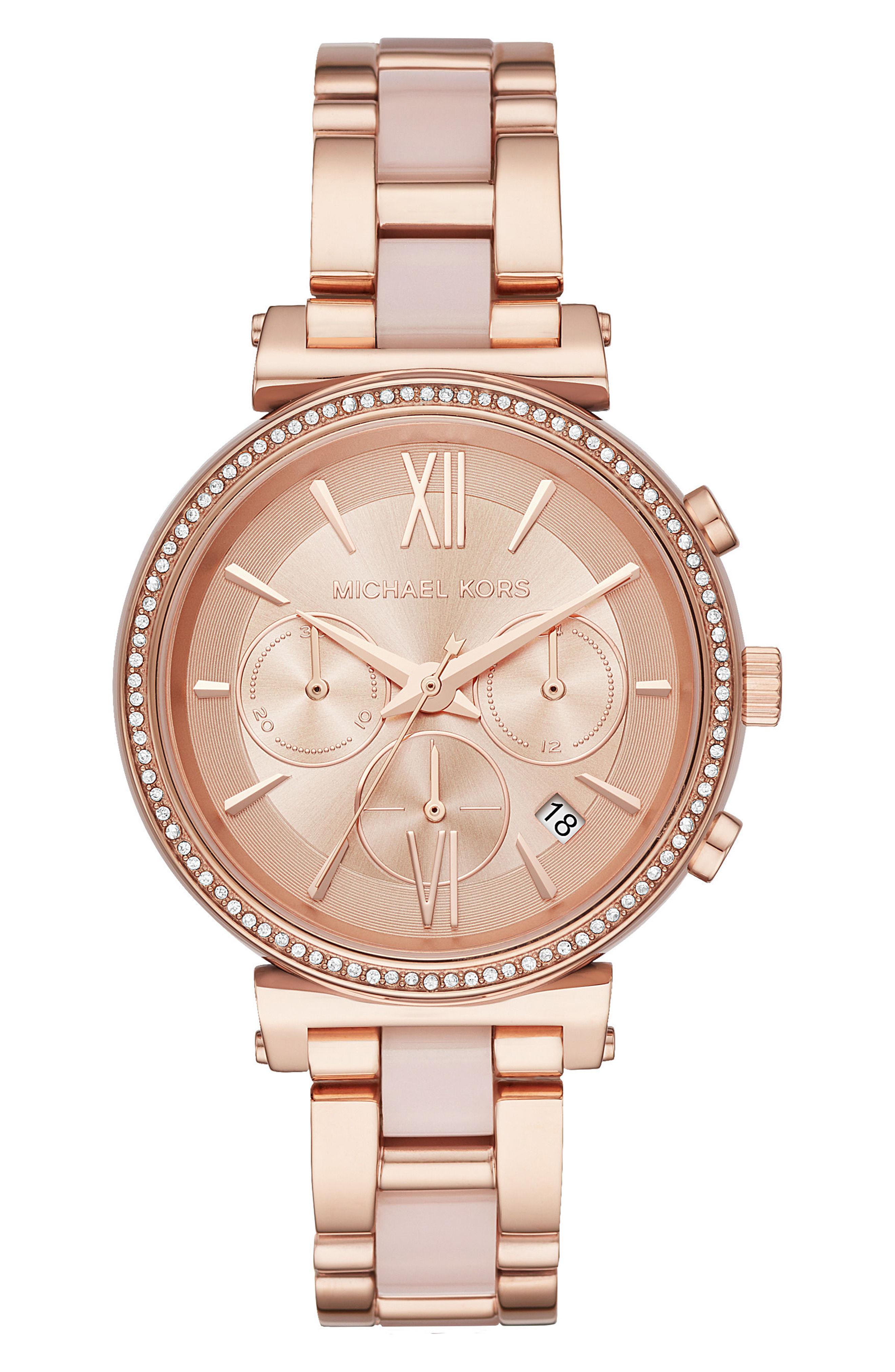 sofie pave rose gold watch