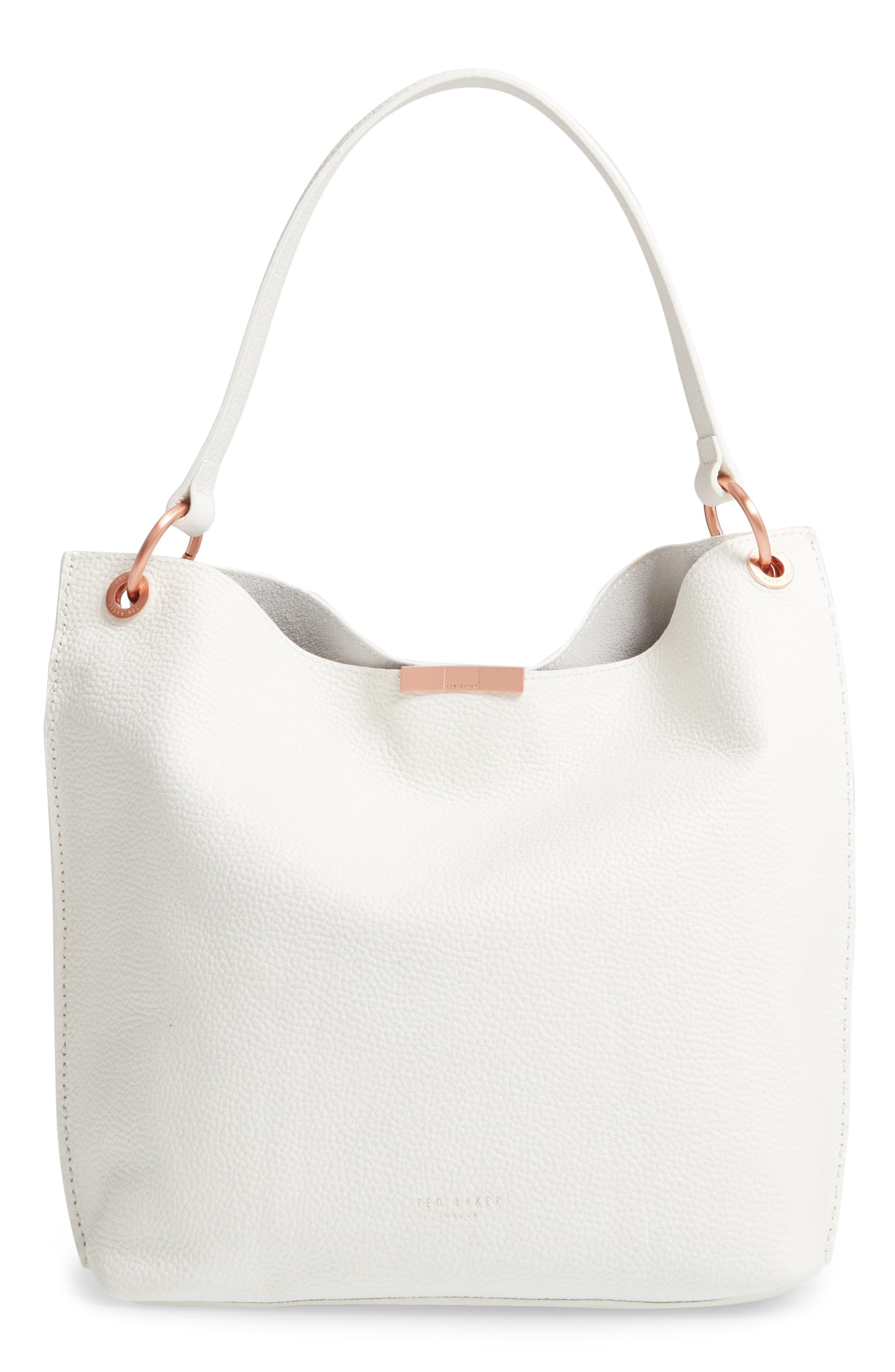 candiee soft grain hobo leather bag