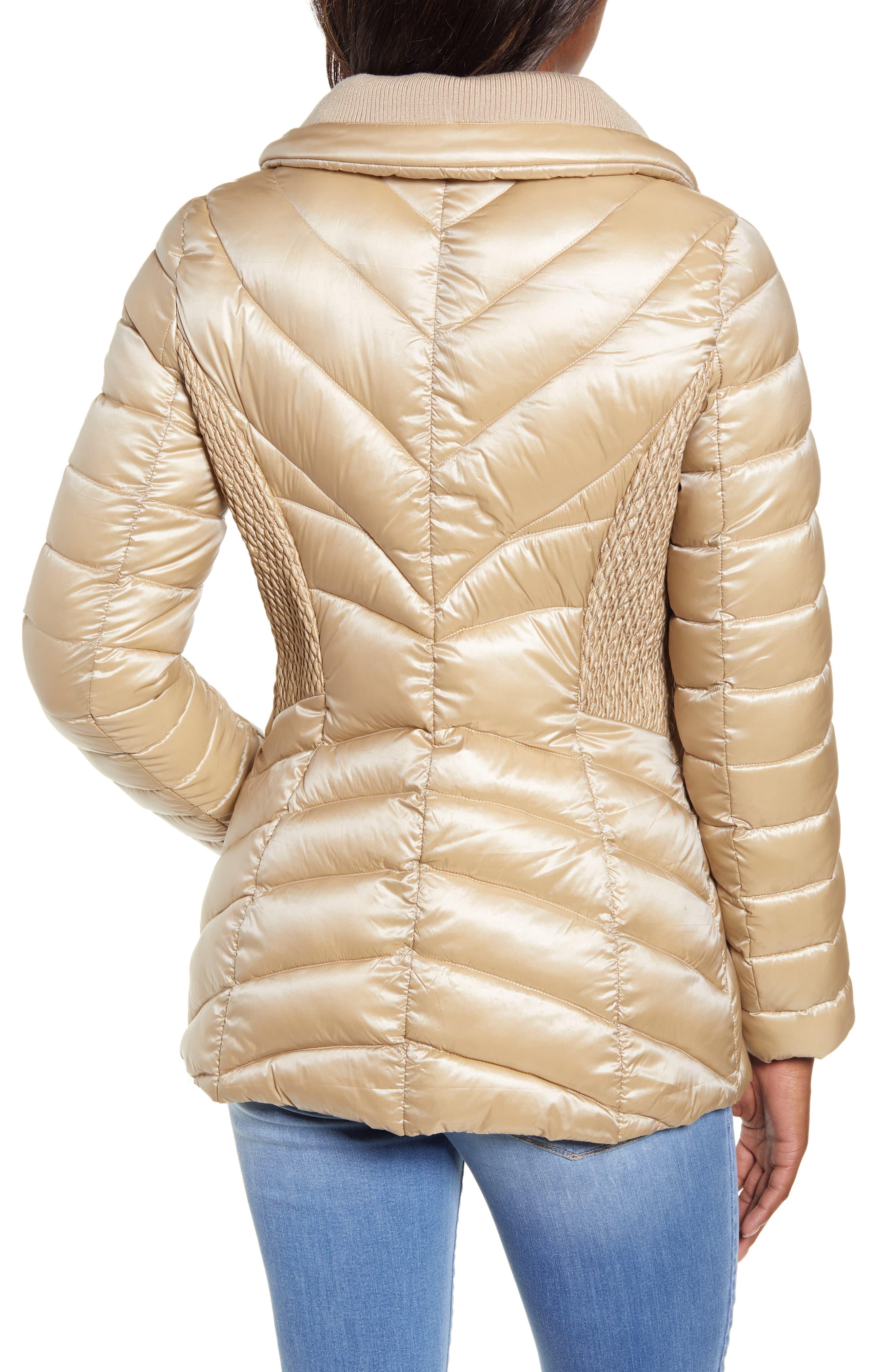 Bernardo Synthetic Packable Water Resistant Puffer Jacket, Pink in Natural - Lyst
