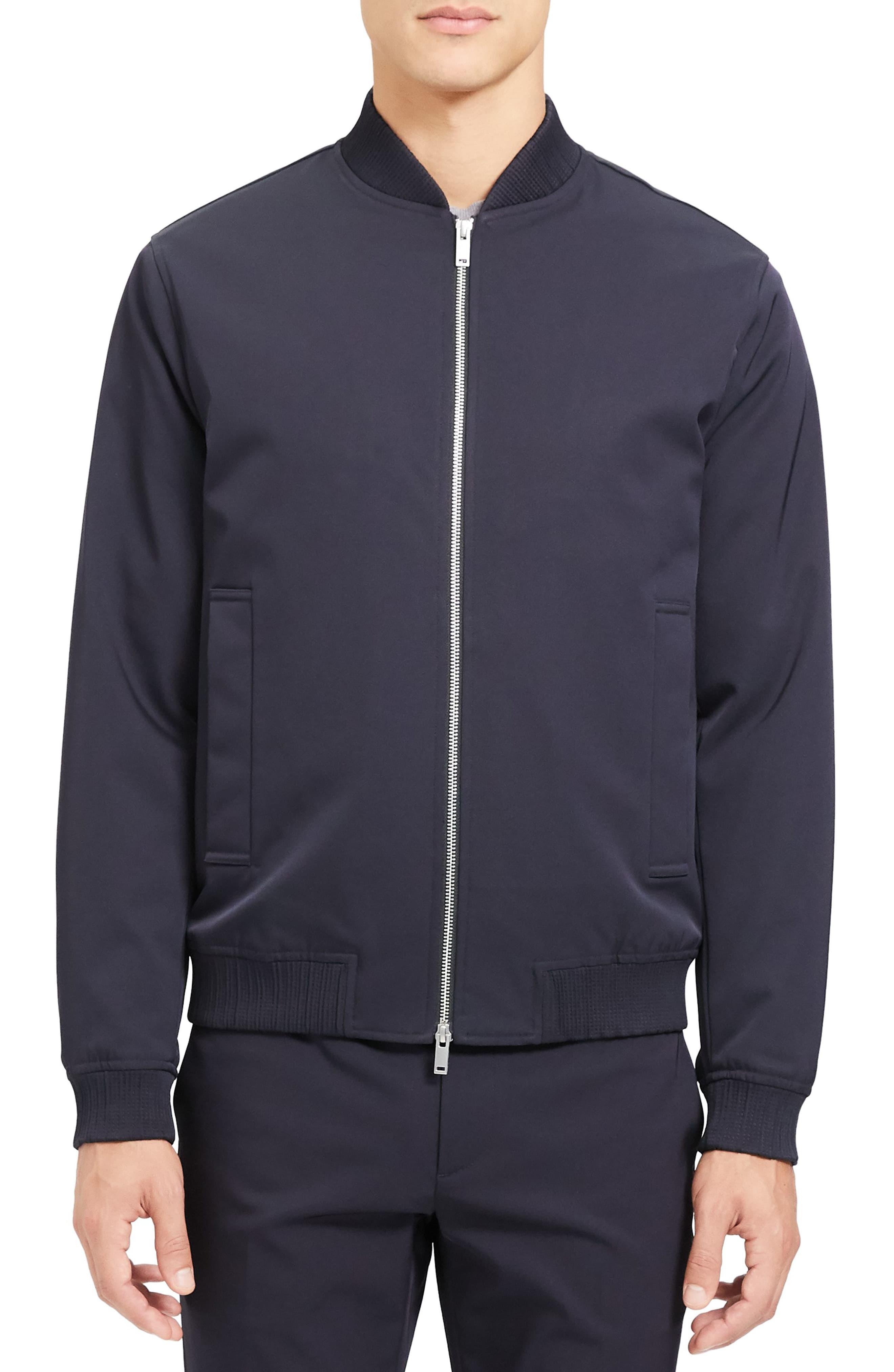 Theory James Nova Bomber Jacket in Navy (Blue) for Men - Save 38% - Lyst