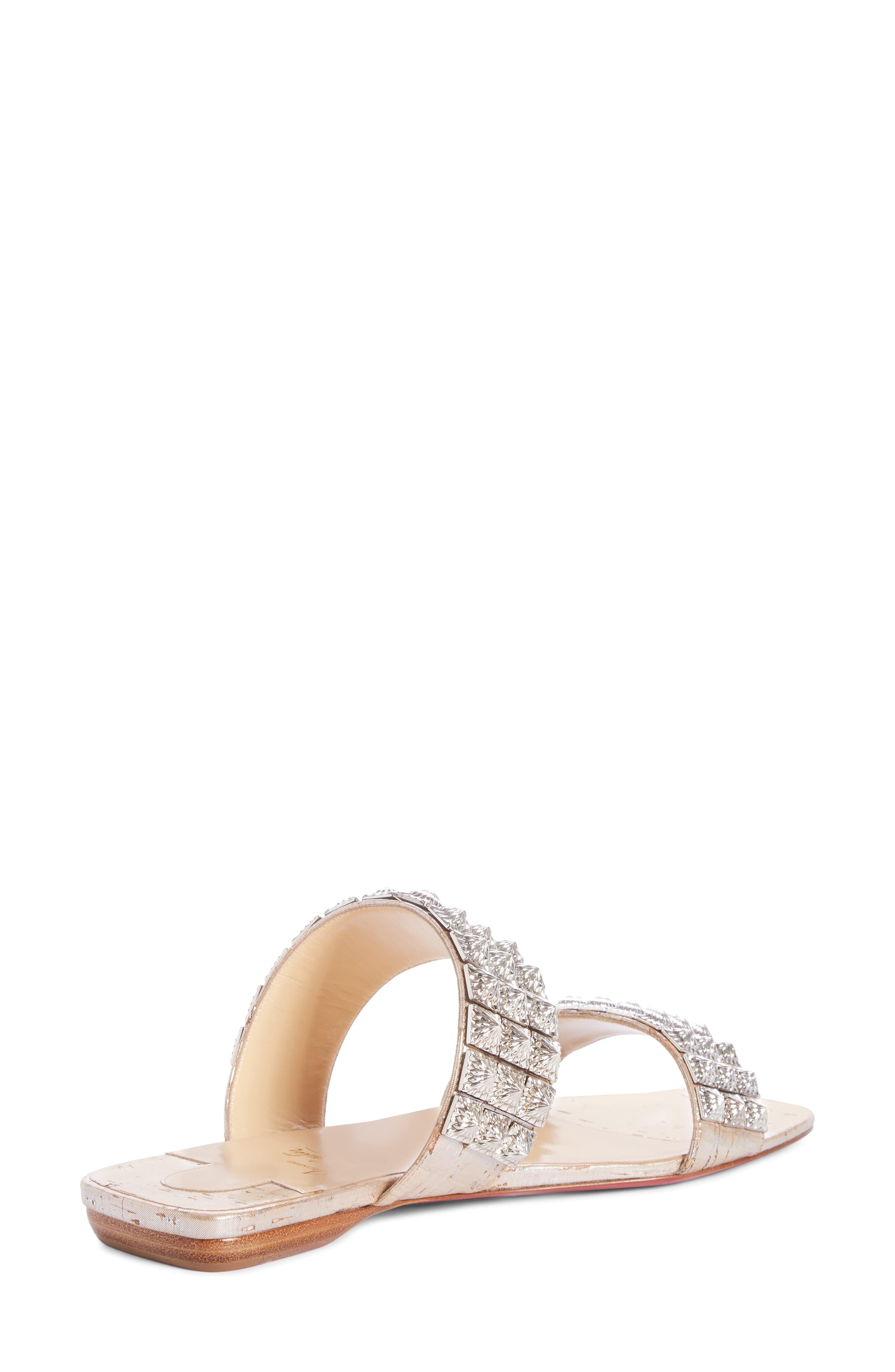 myriadiam studded slide sandal