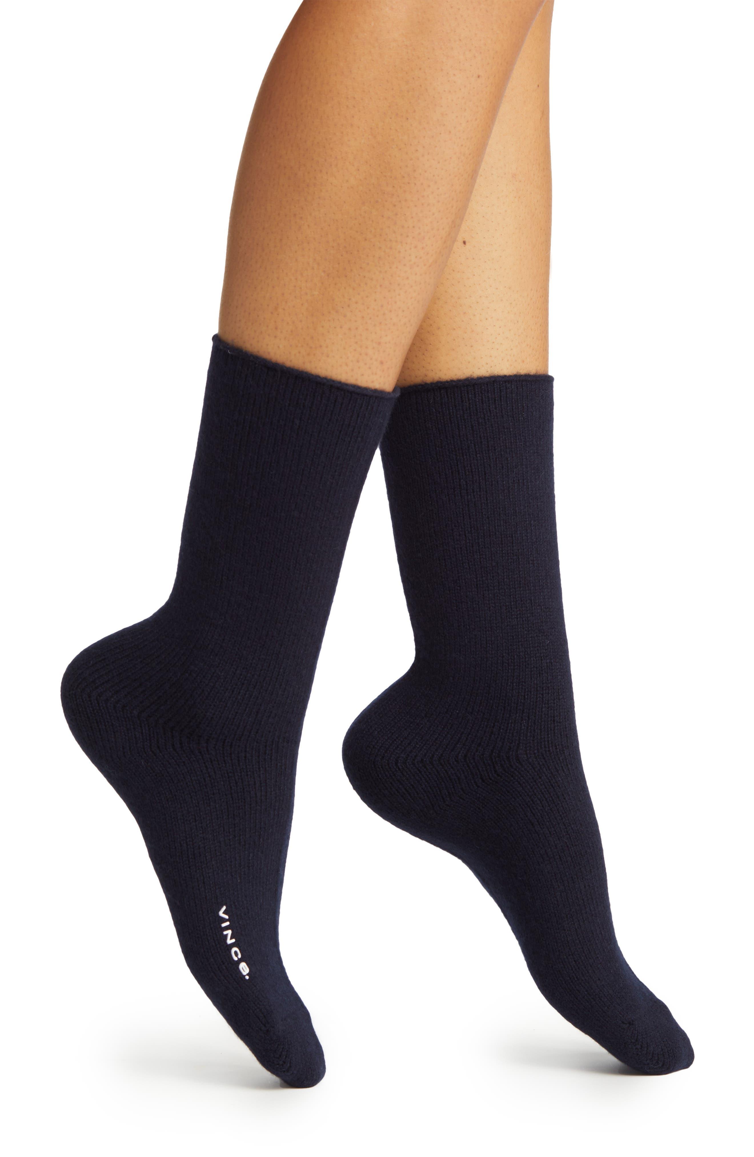 vince cashmere socks