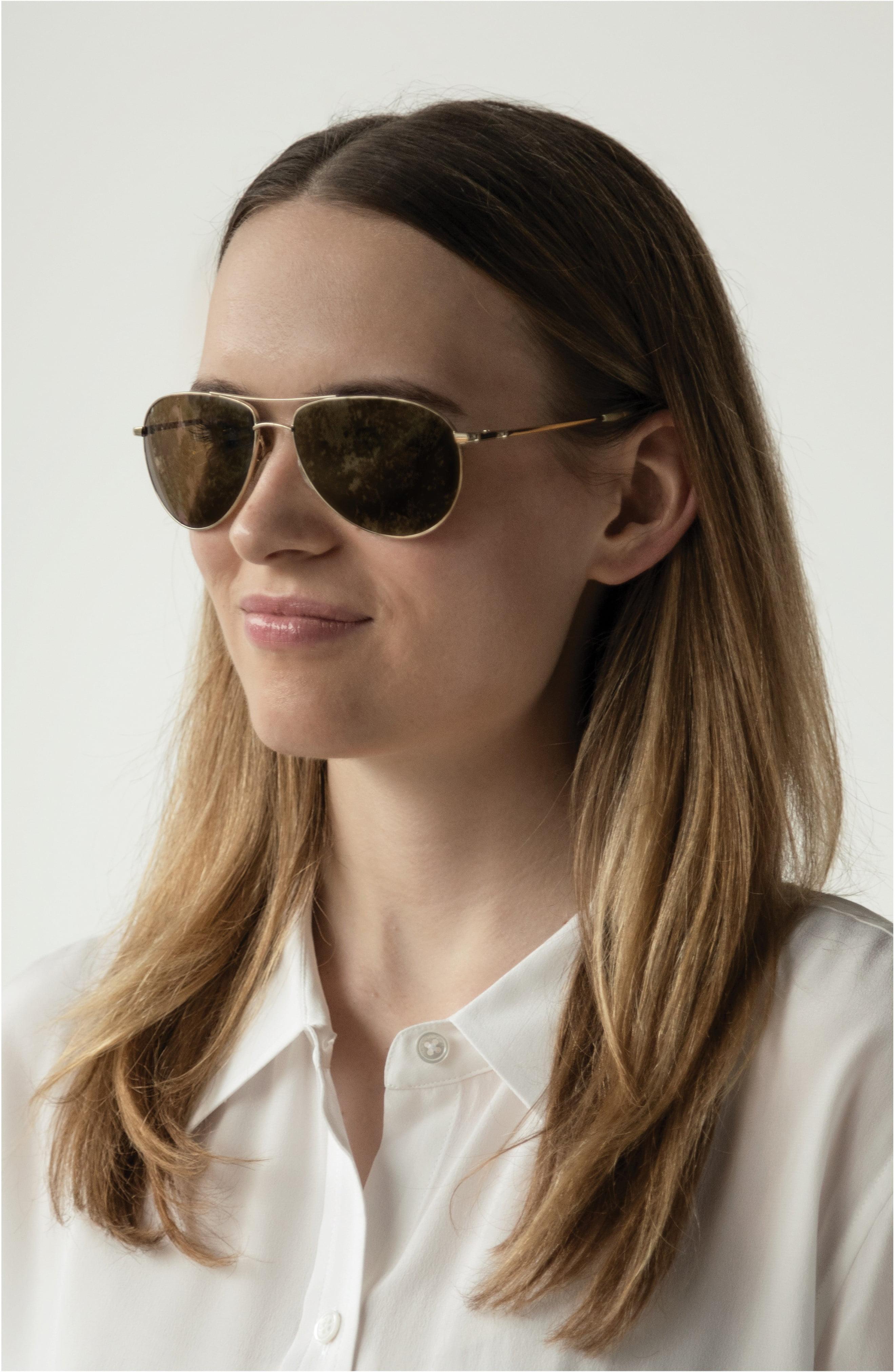 Oliver Peoples Benedict 59mm Photochromic Gradient Aviator Sunglasses