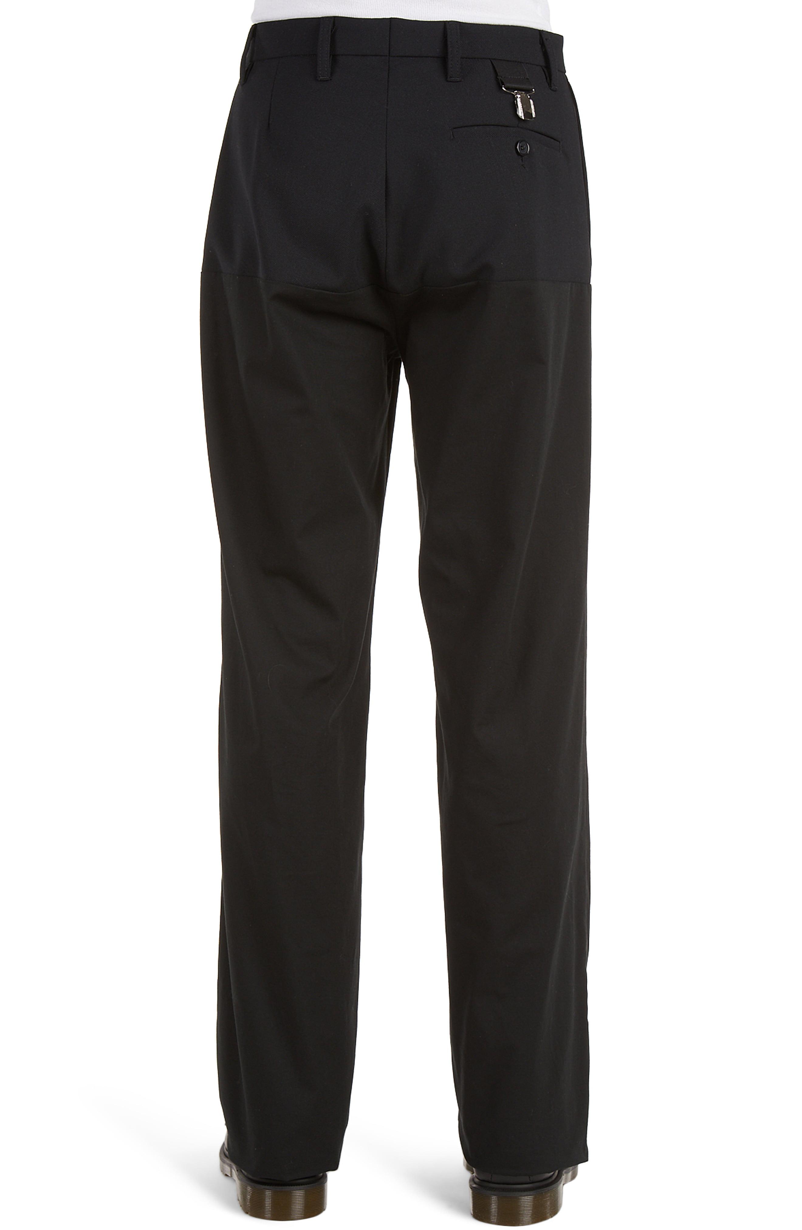 Raf Simons Horizontal Panel Wool Blend Pants in Black for Men - Lyst