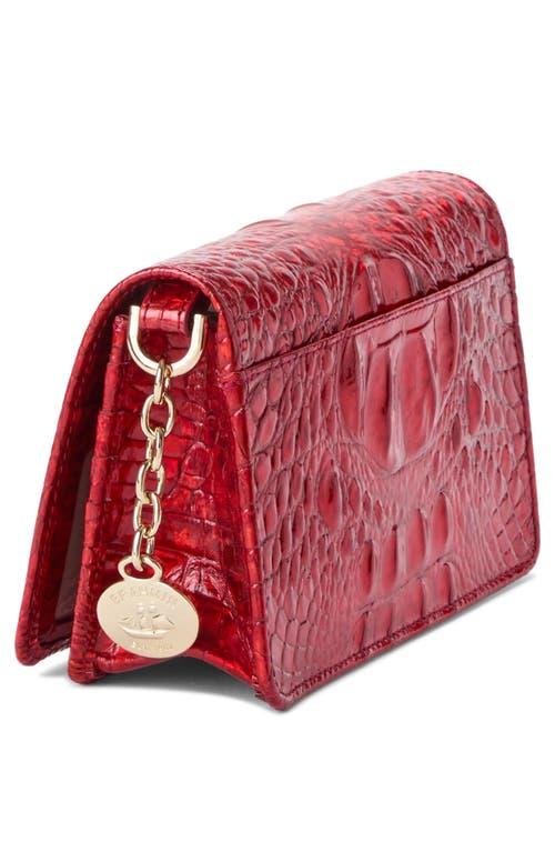 Brahmin Minuette Croc Embossed Leather Crossbody Bag in Red Lyst