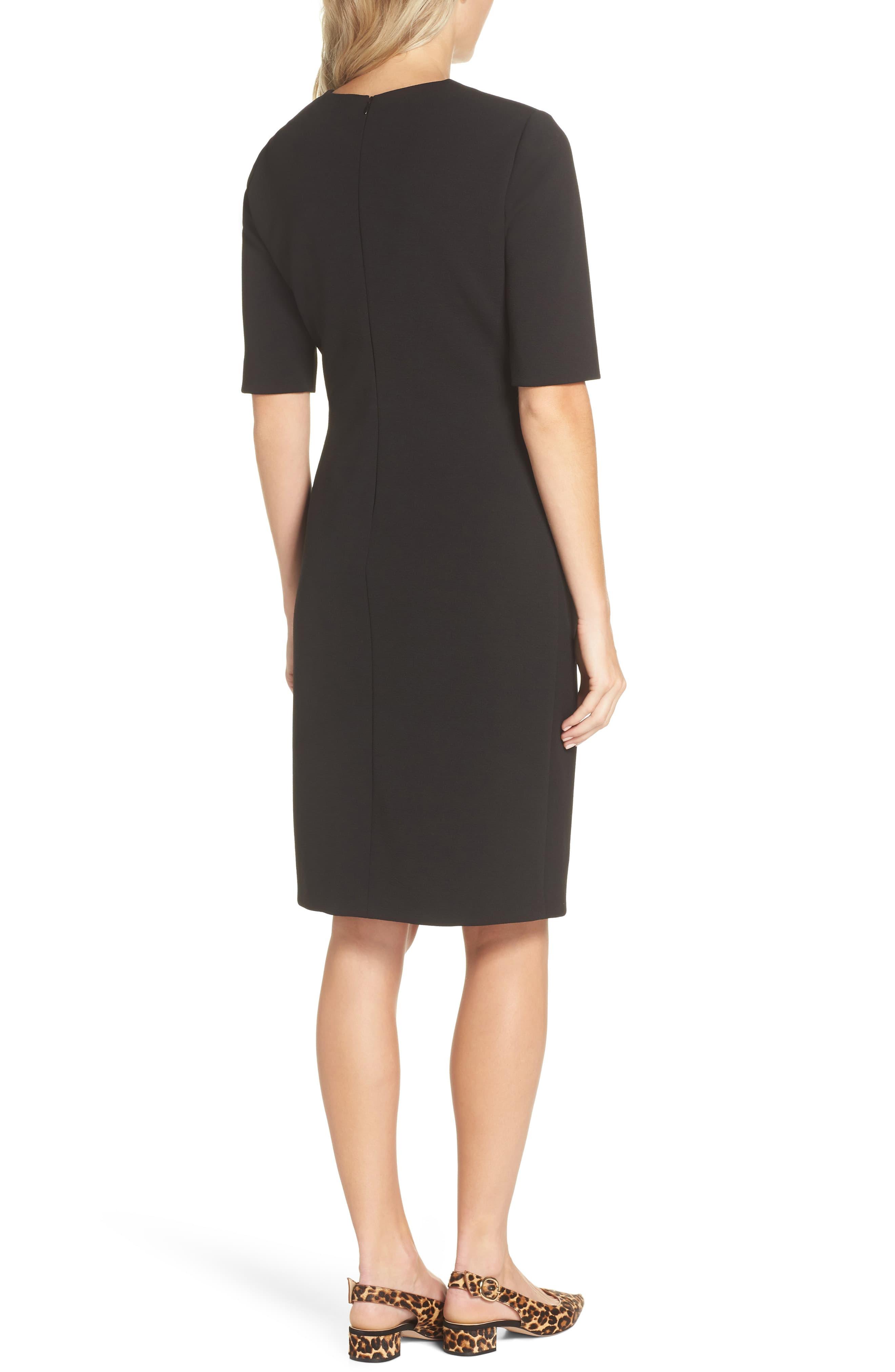 tahari scuba crepe sheath dress