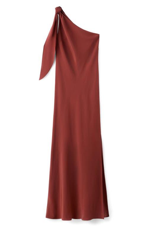 Mango Tie Strap One-Shoulder Maxi Dress in Red | Lyst Mango Tie Strap One-Shoulder Maxi Dress in Red | Lyst