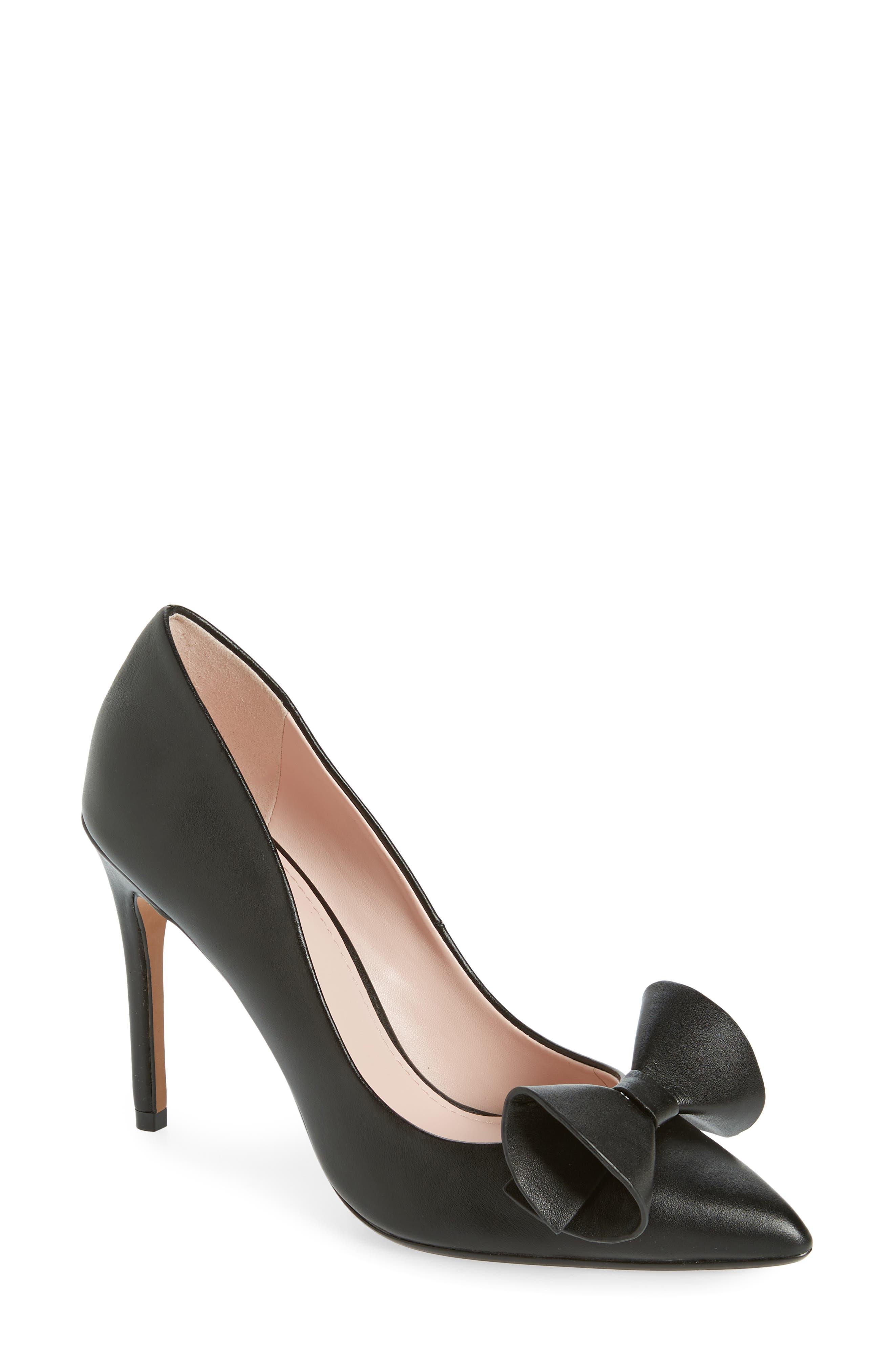 Ted baker black bow heels cheap