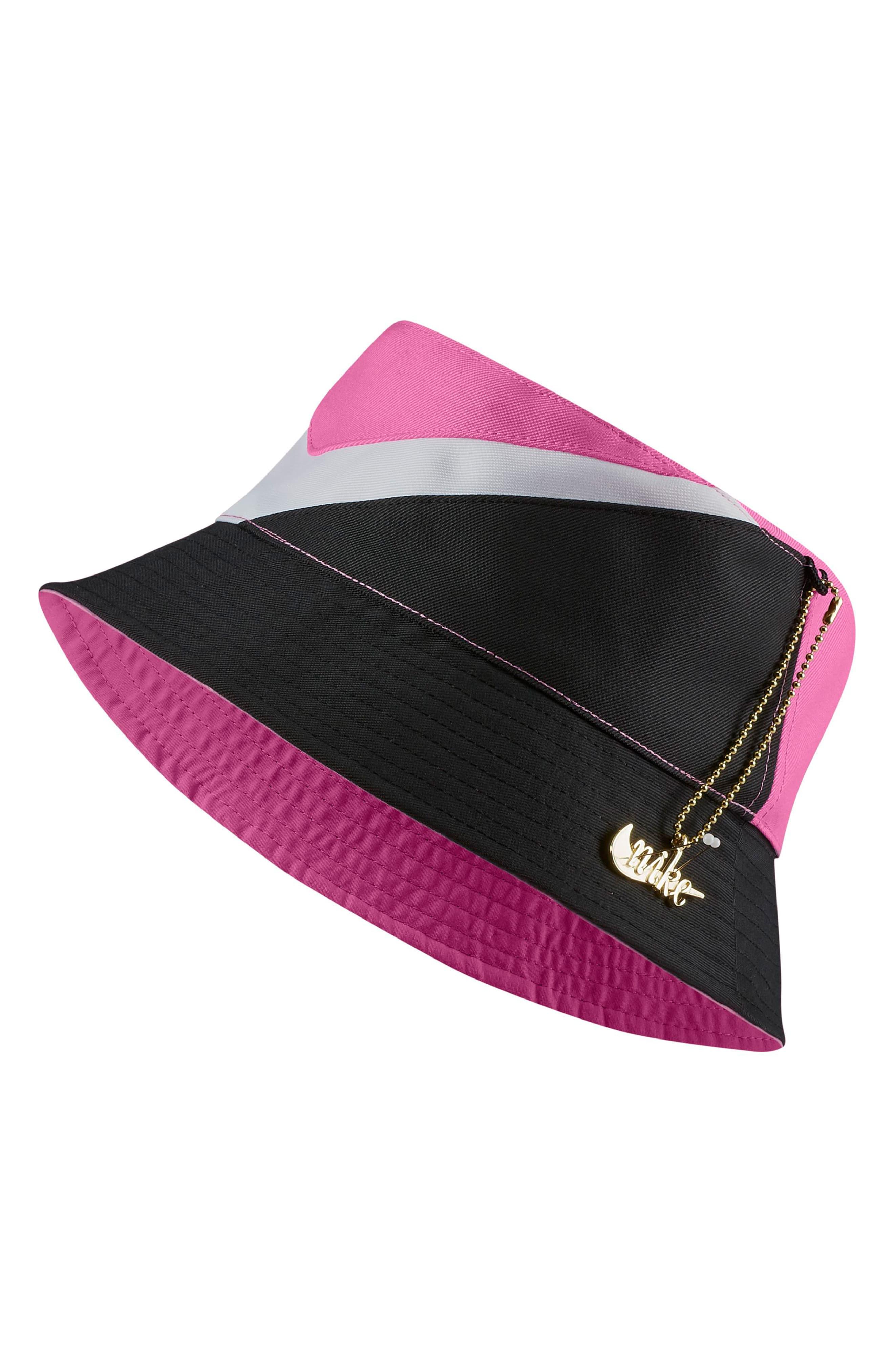 black and pink nike hat