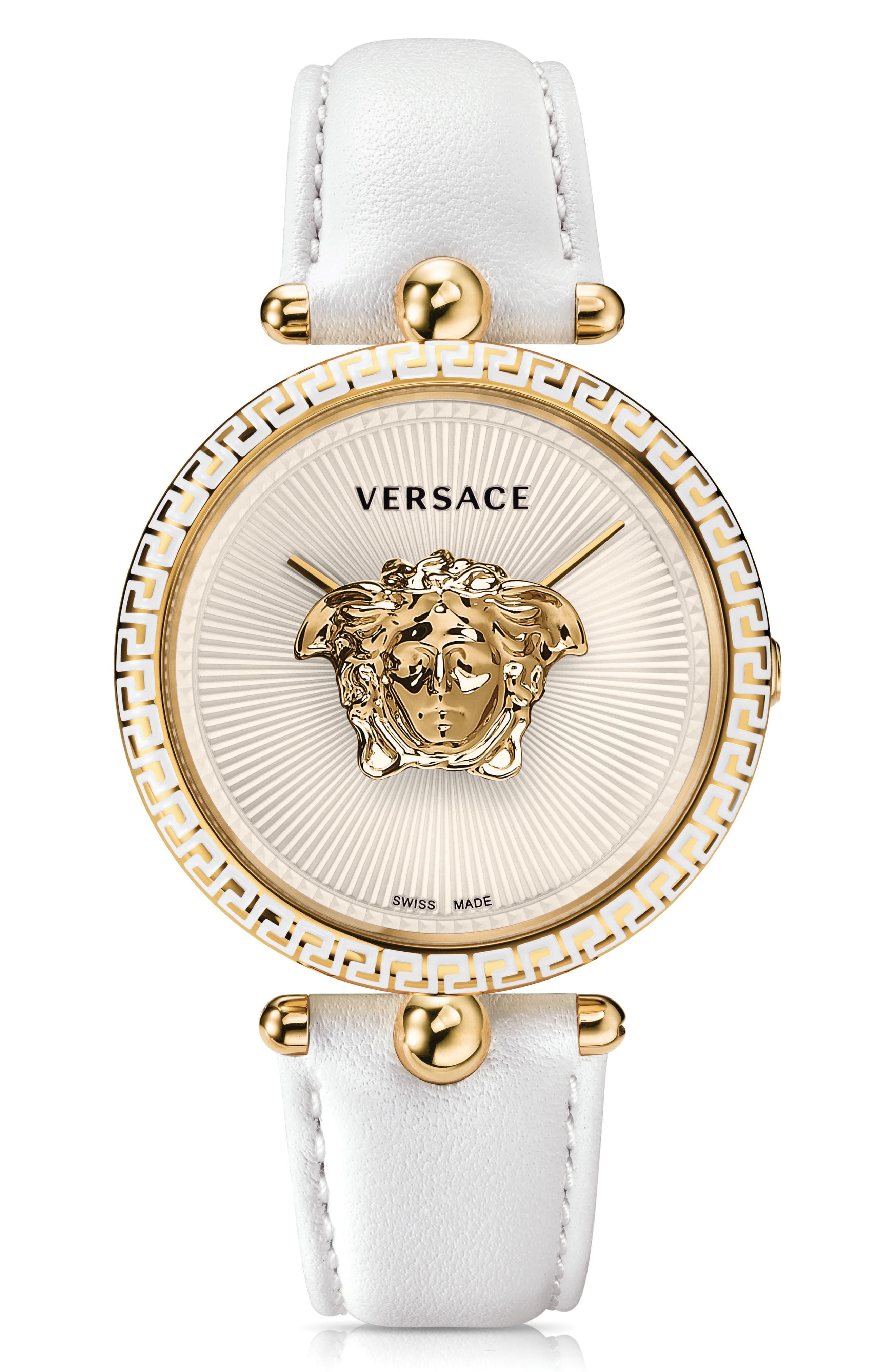 Discipline thema gebonden Versace Women's Palazzo Empire Quartz Watch, 39mm in Pink | Lyst