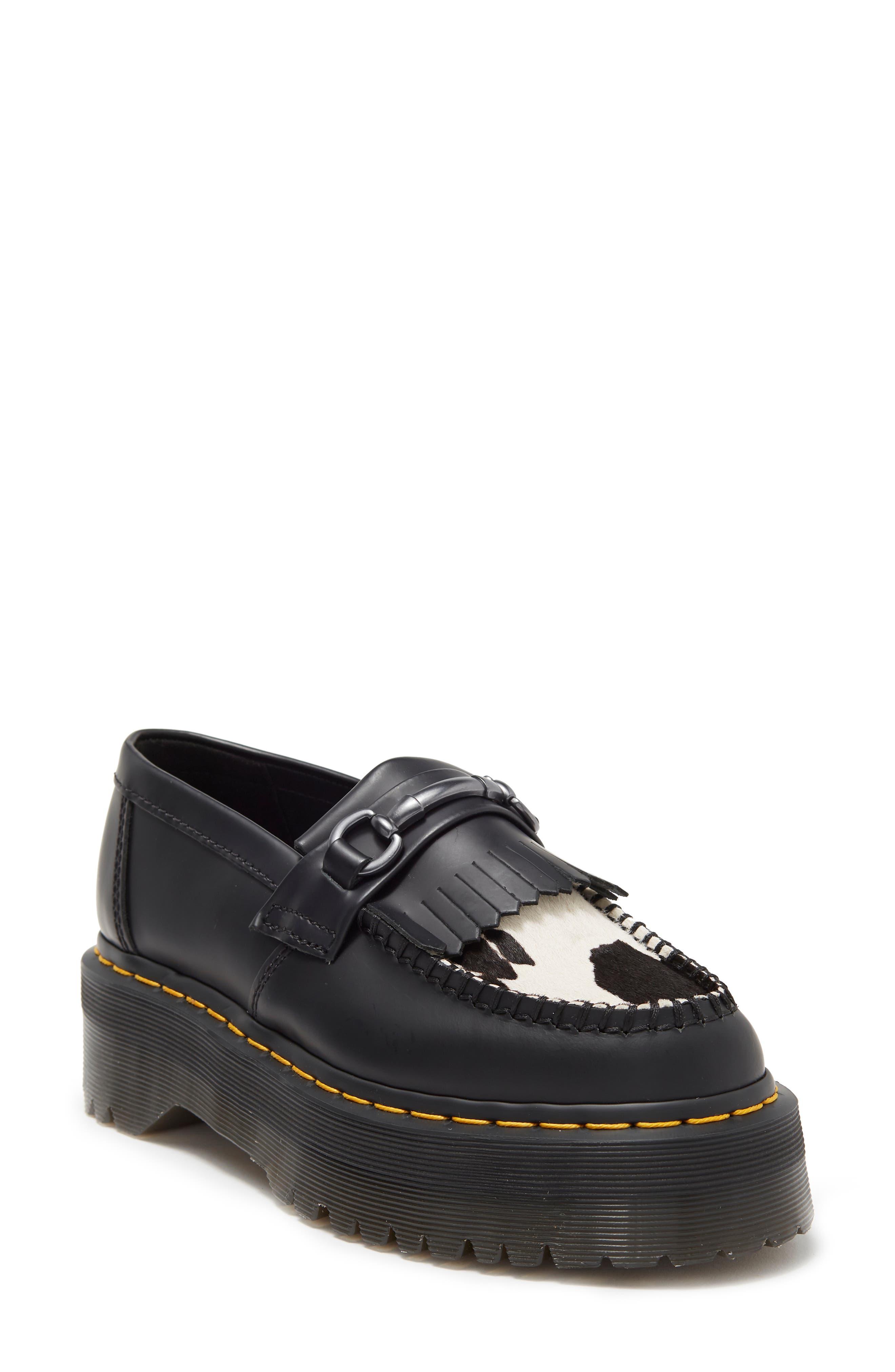 Cherry Red Dr. Martens Adrian Snaffle Loafers Smooth Leather