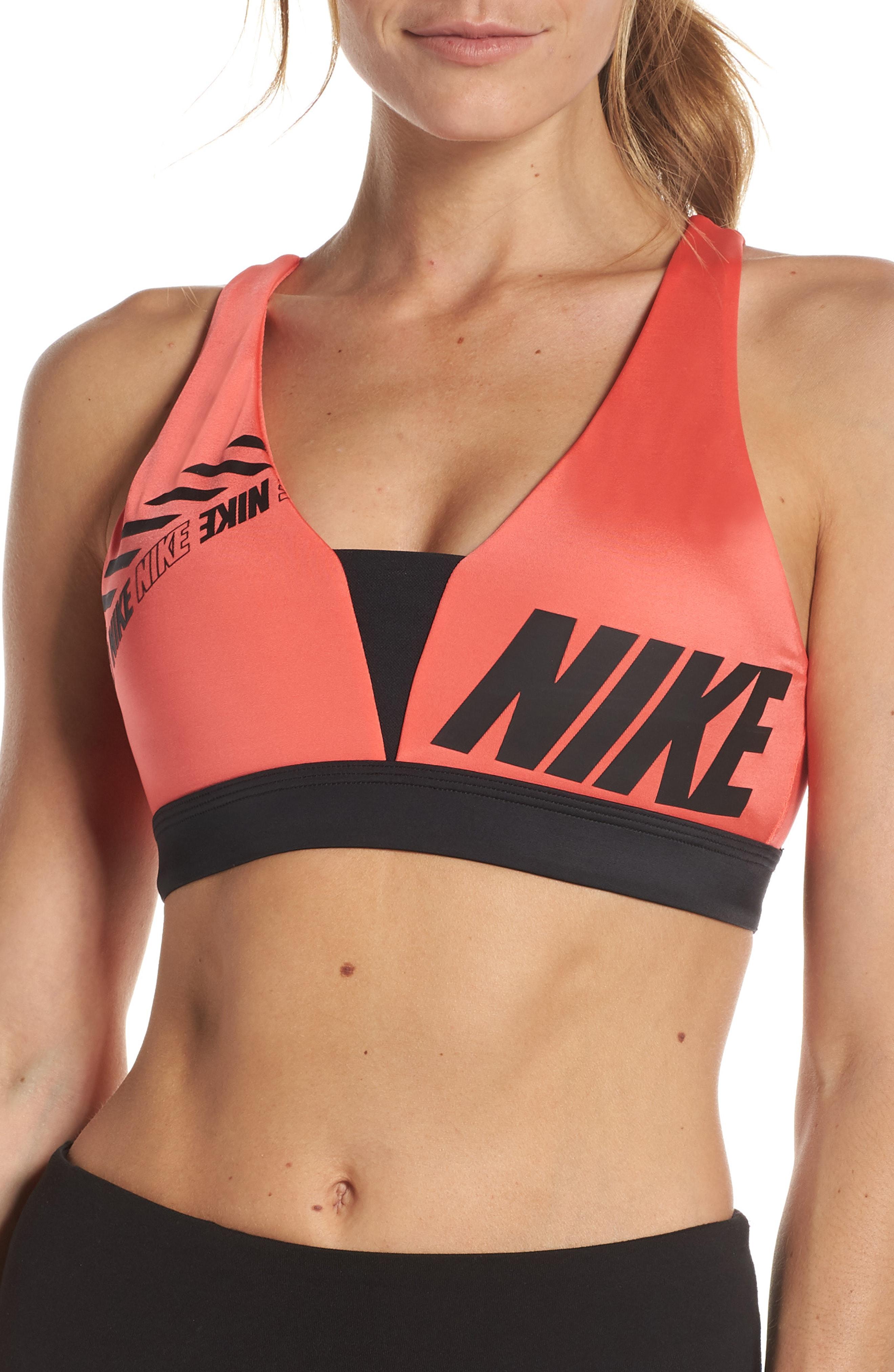 nike sport distort indy plunge bra