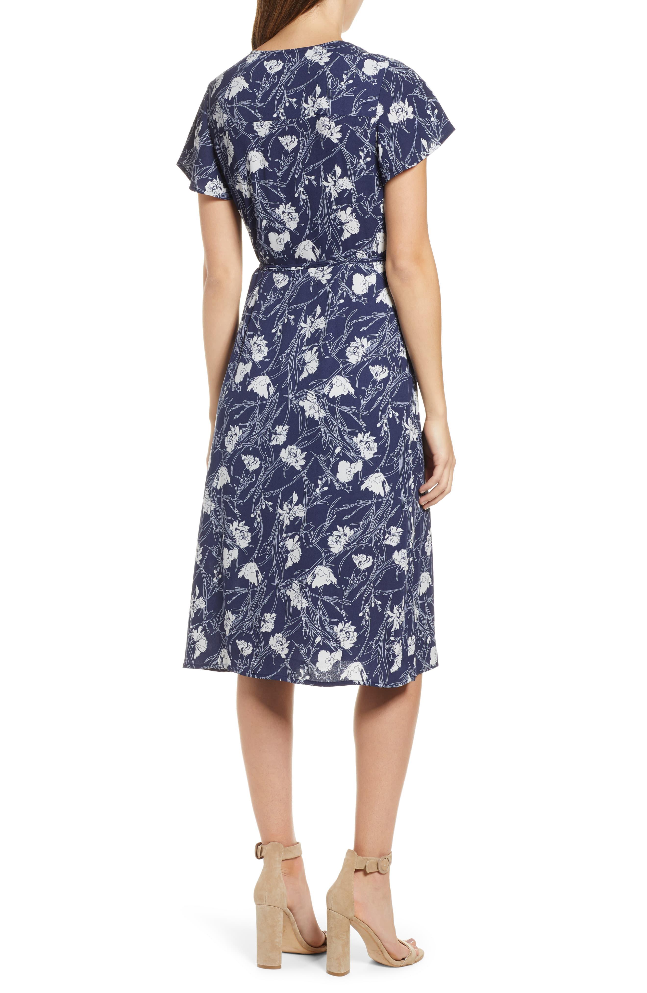 leith midi wrap dress