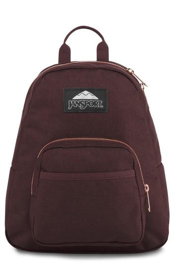 burgundy jansport bag