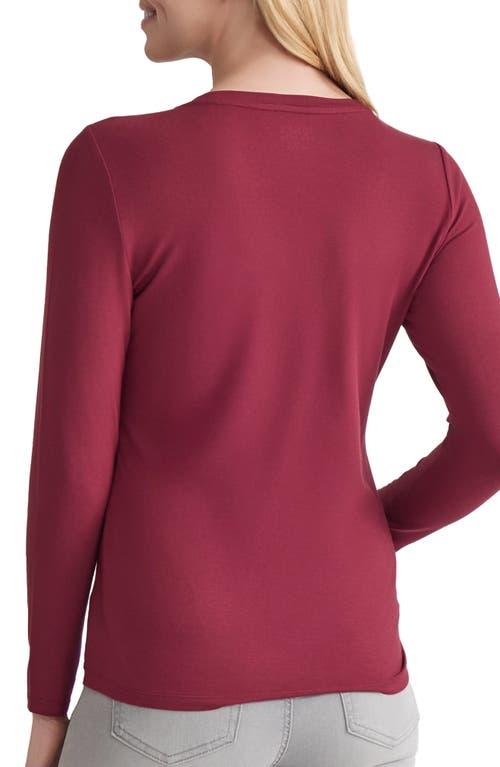 売れ筋商品|||ジョーンズニューヨーク カットソー トップス レディース Joned New York Women's Extended-Shoulder Crewneck Top Rouge Jones New York T-shirts for Women | Online Sale up to 66