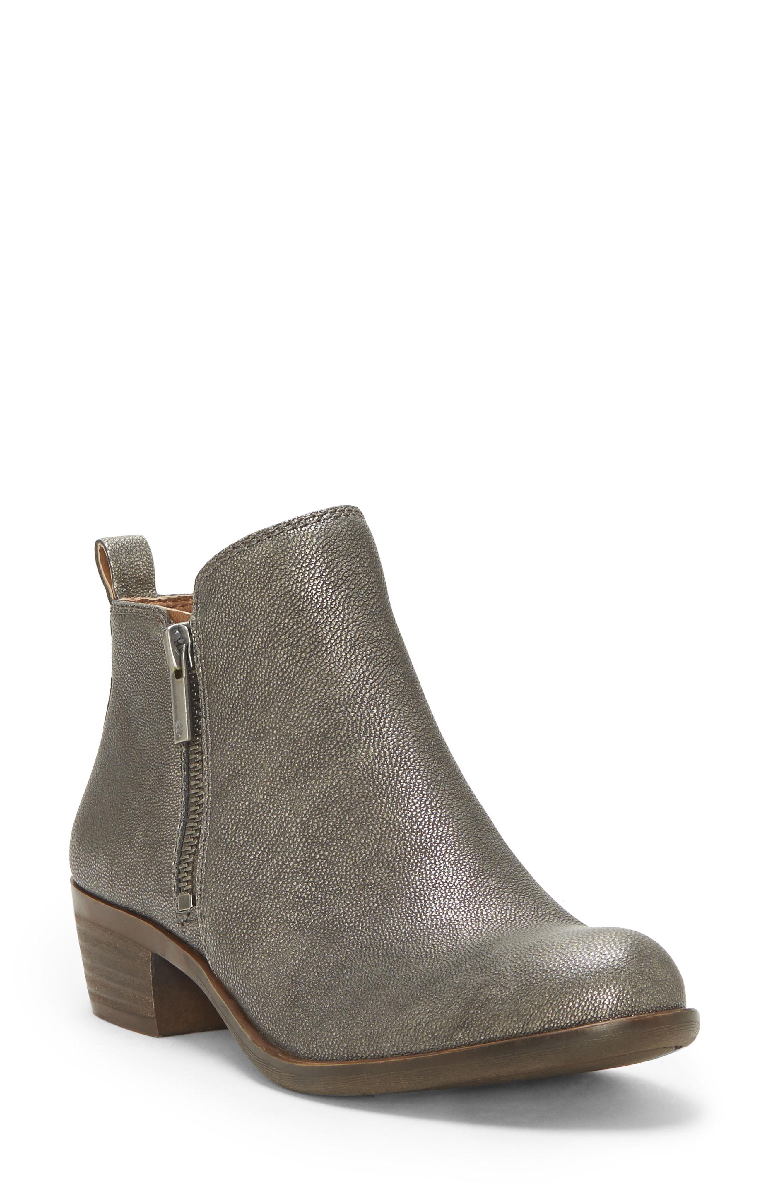 lucky brand basel bootie suede