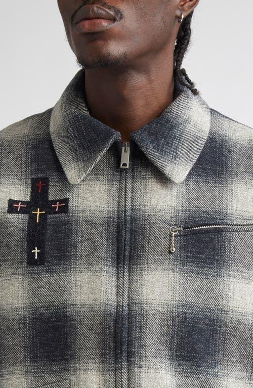 Second Layer Oracle Plaid Virgin Wool Jacket in Black for Men | Lyst