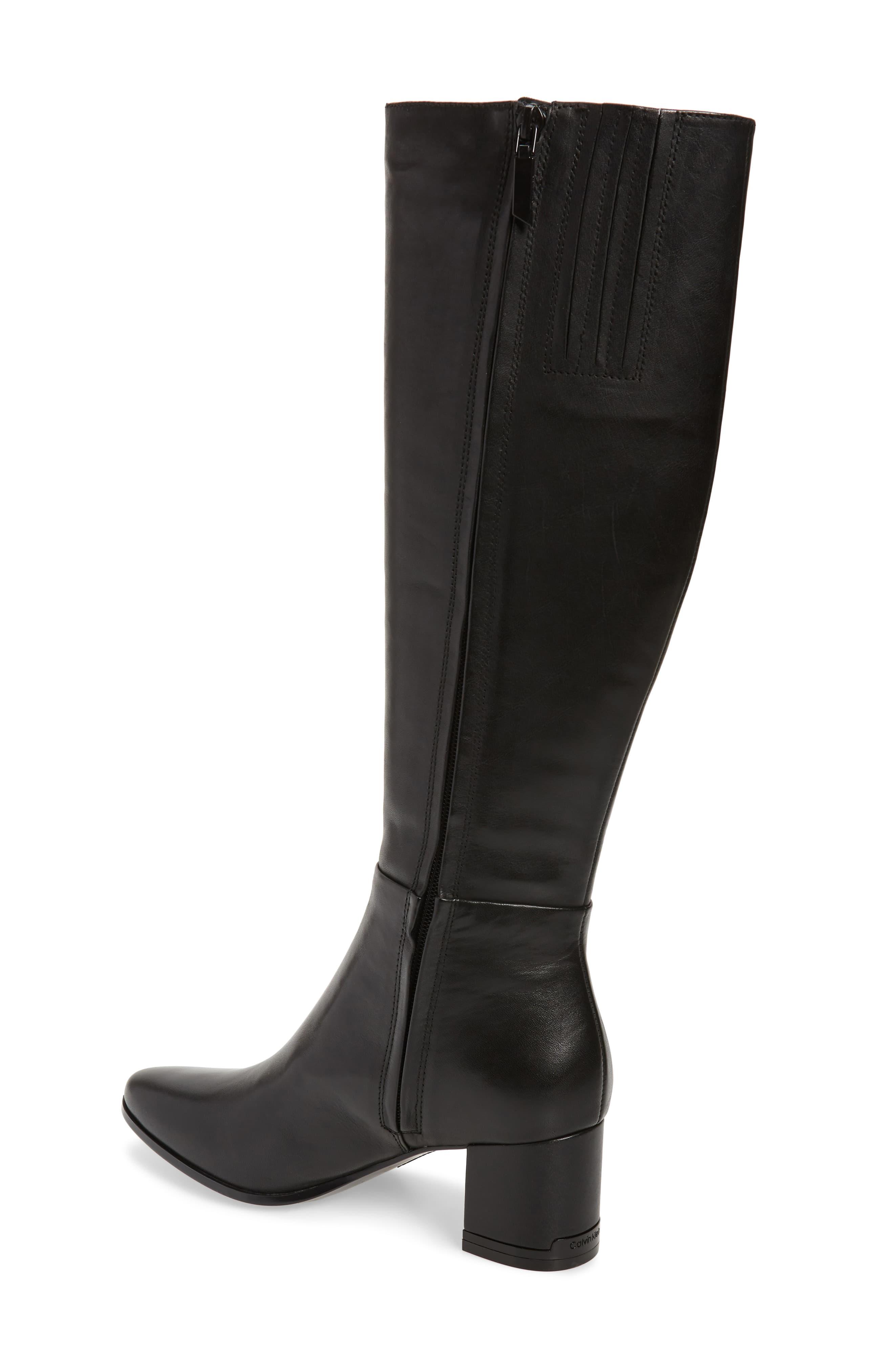 calvin klein long boots