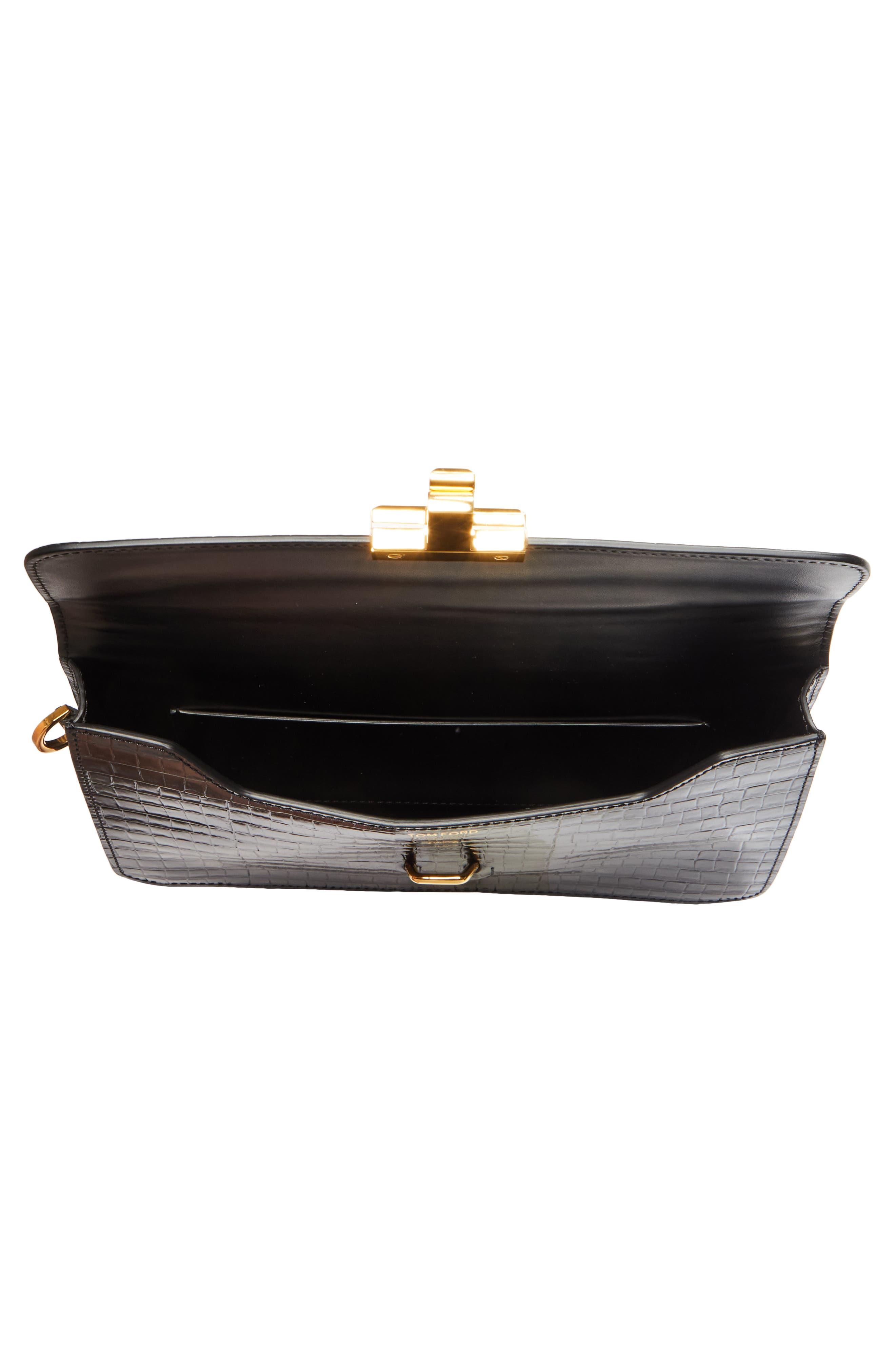 TOM FORD Small Leather T Clasp Bag