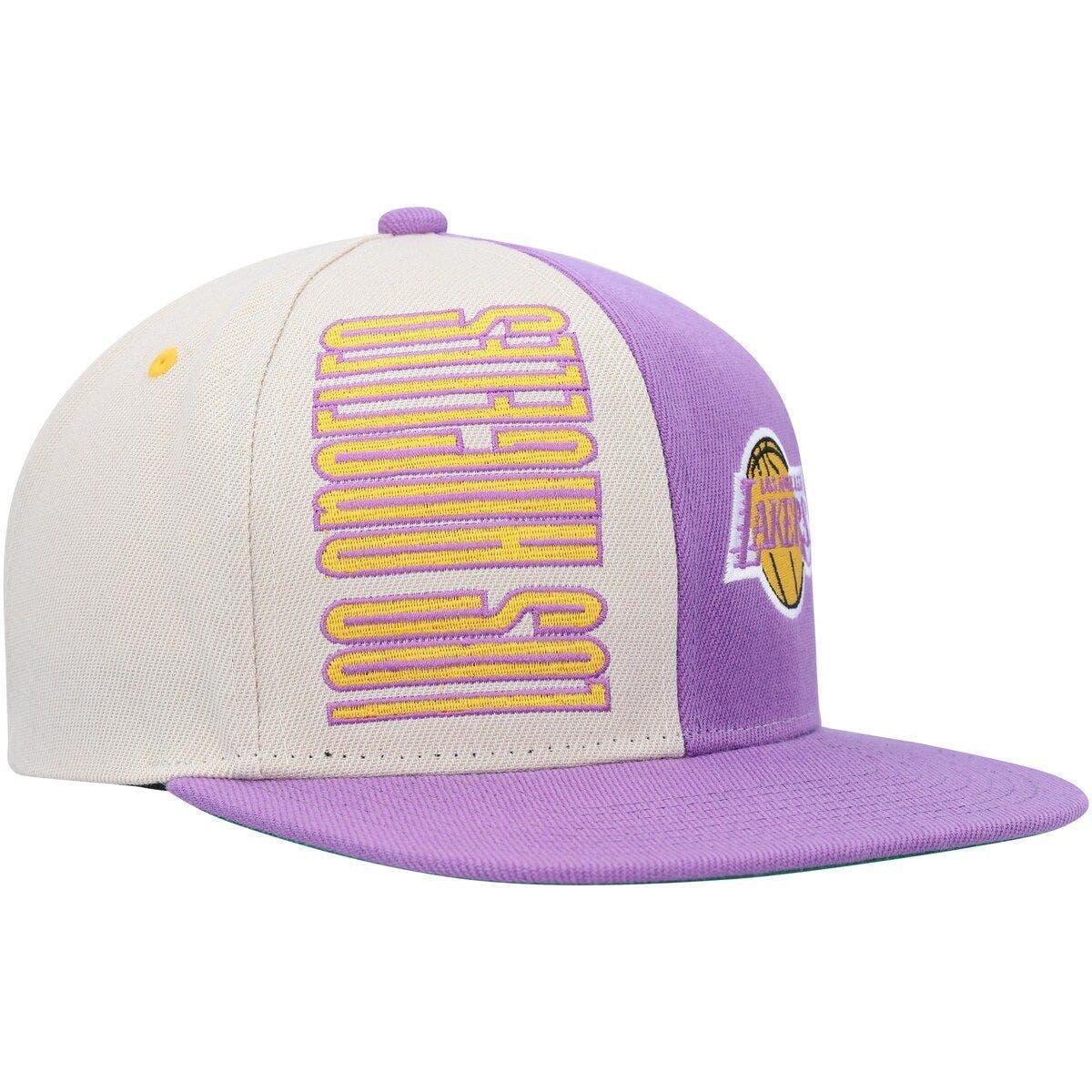 Men's Mitchell & Ness Light Blue Los Angeles Lakers Hardwood Classics XL  Wordmark Snapback Hat