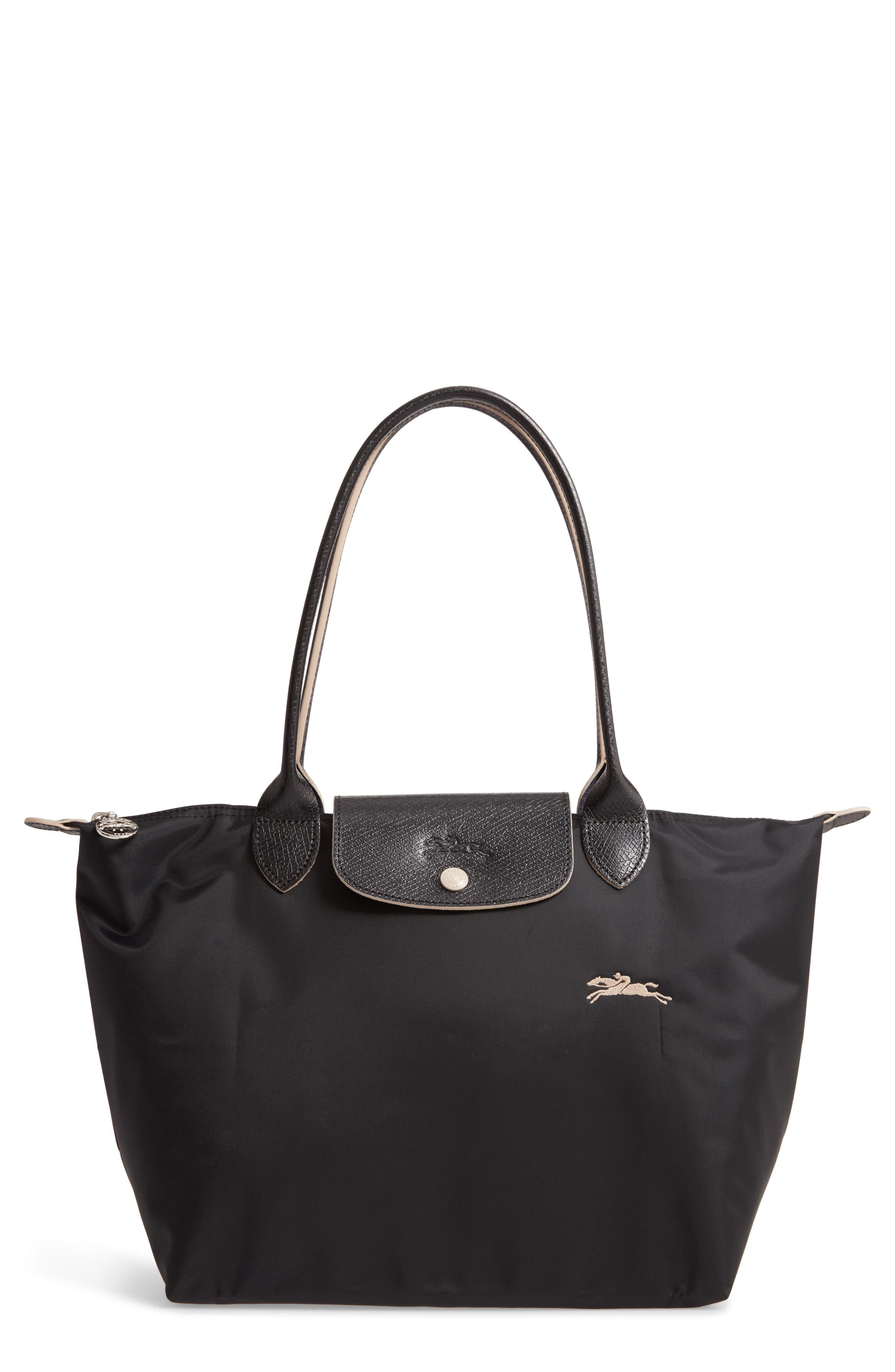 Longchamp Le Pliage Club Small Shoulder Tote in Black Lyst