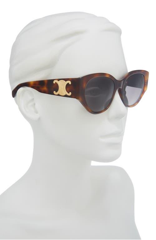 Celine Maxi Triomphe 55Mm Butterfly Sunglasses in Brown | Lyst display picture 2