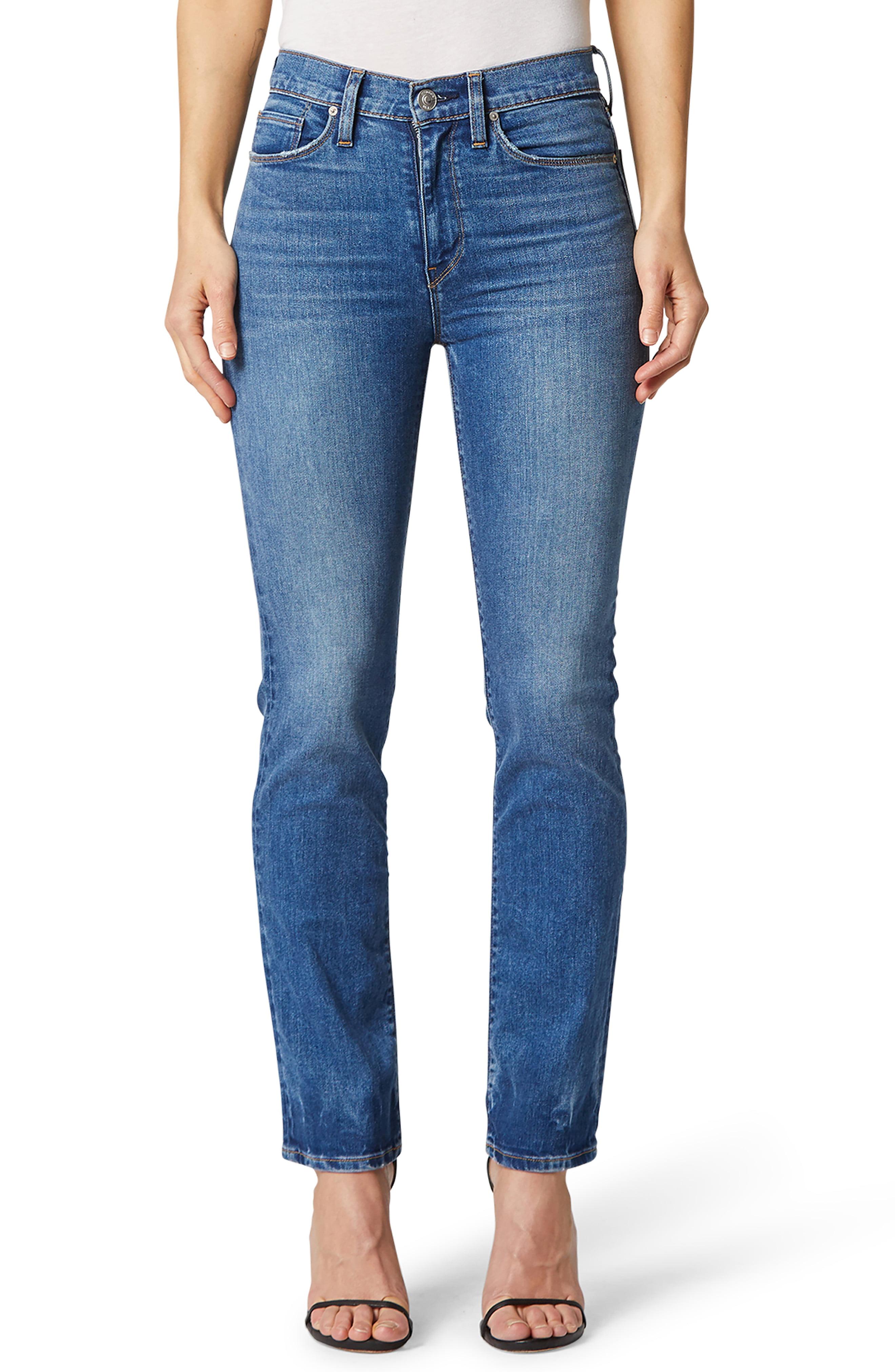 Hudson Jeans Denim Barbara High Waist Crop Straight Leg Jeans in Blue ...