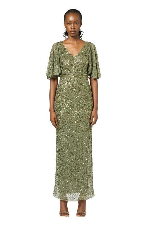 green sequin dress nordstrom City Lights Emerald Green Sequin Dress – Shop the Mint main image 0