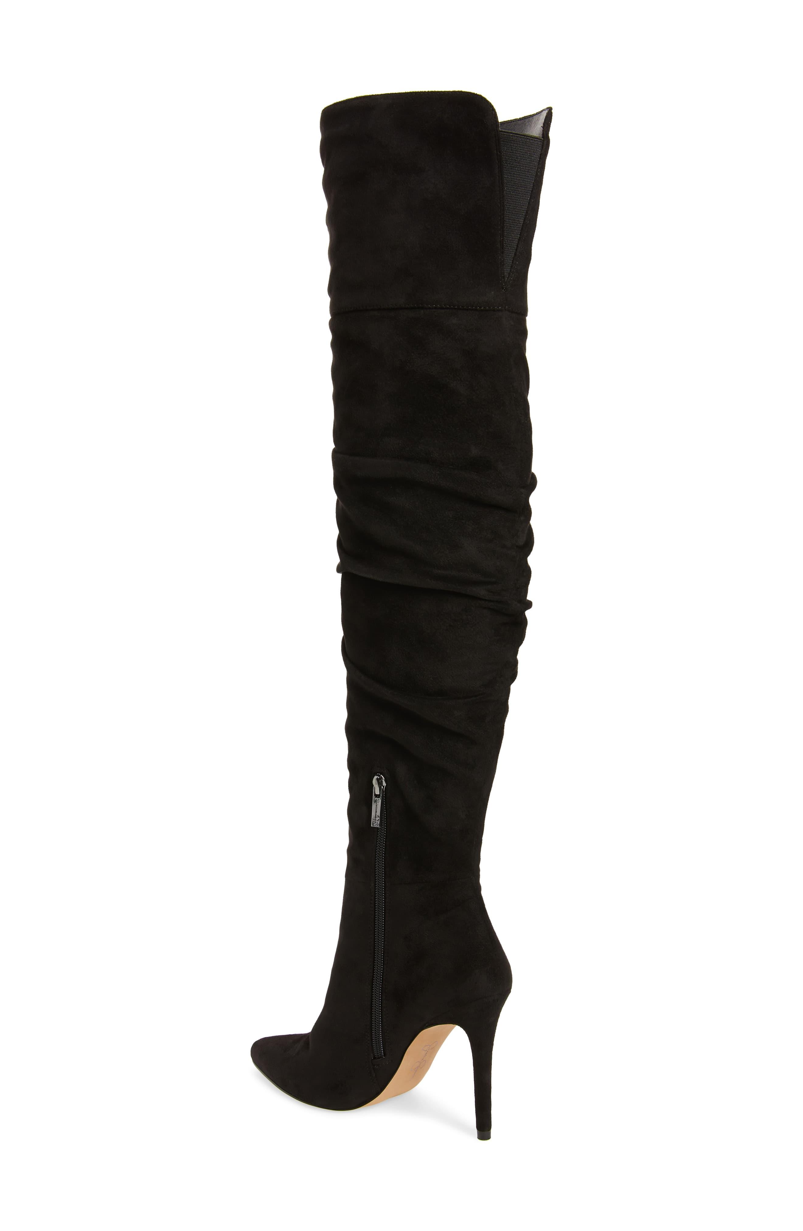 jessica simpson over the knee boots black