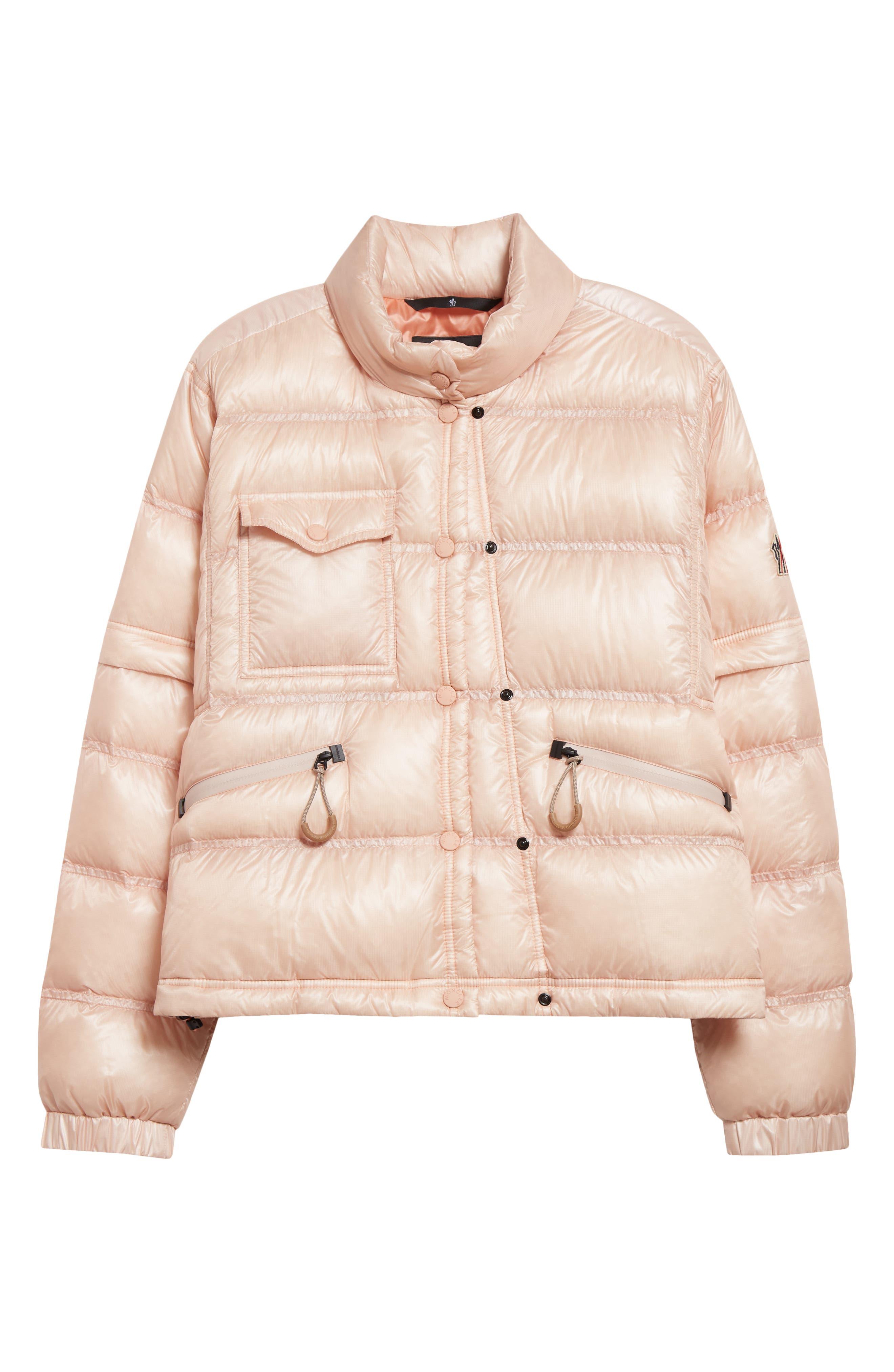 Green Mauduit detachable-sleeve quilted down jacket, Moncler Grenoble