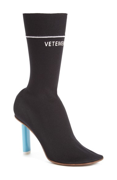 sock boots mid calf vetements sock stretch mid calf boots in black lyst sock boots mid calf vetements sock stretch mid calf boots in black lyst