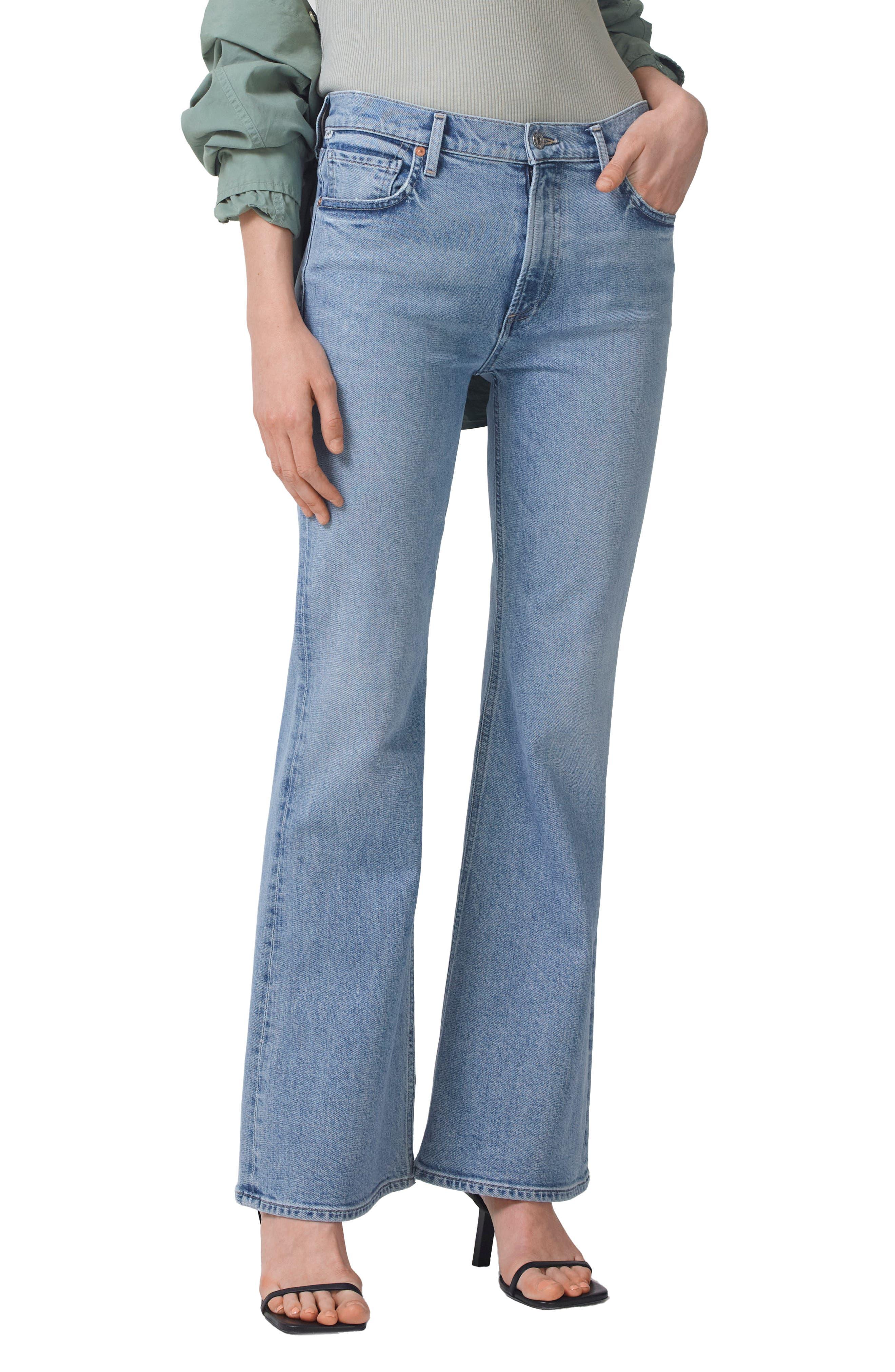 Citizens of Humanity Isola Mid Rise Flare Jeans in Blue | Lyst