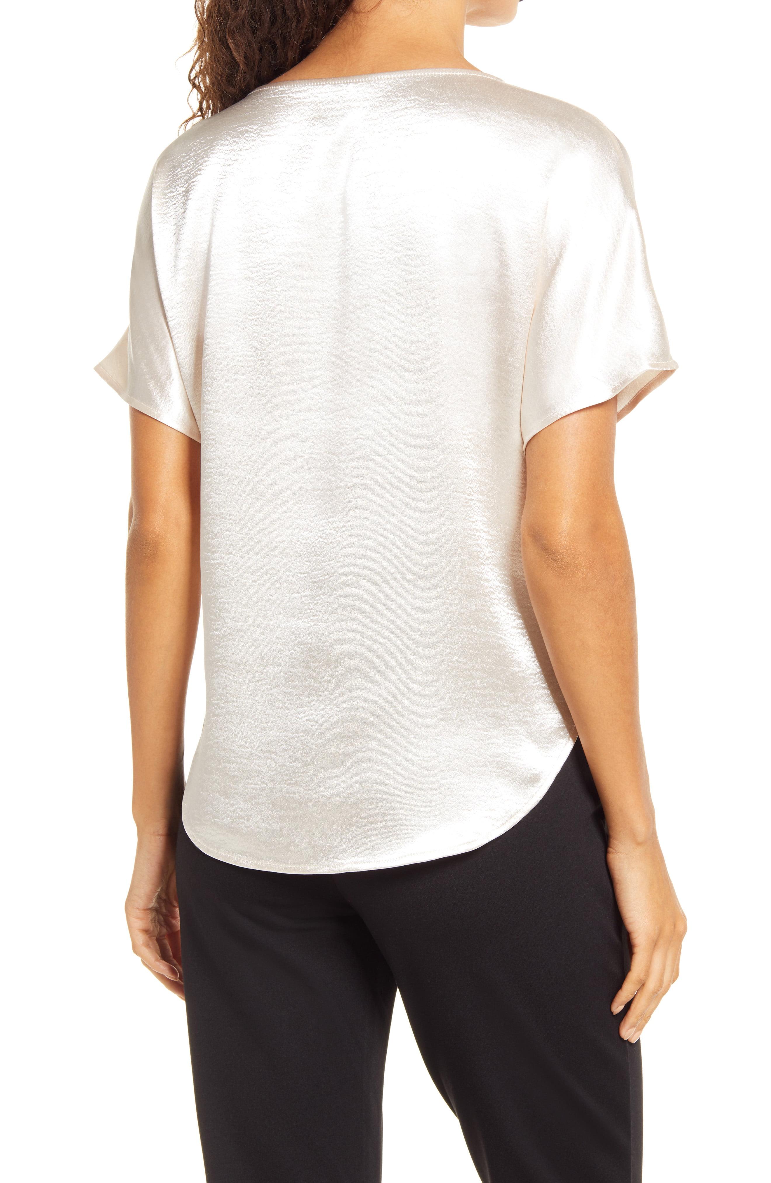 anne klein no iron white blouse