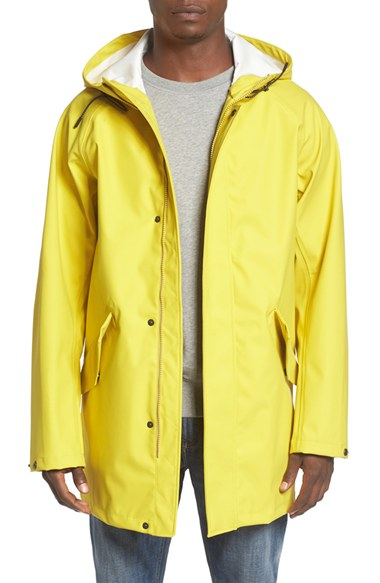 Converse Rubber Fishtail Rain Jacket in Yellow for Men (Bitter Lemon ...