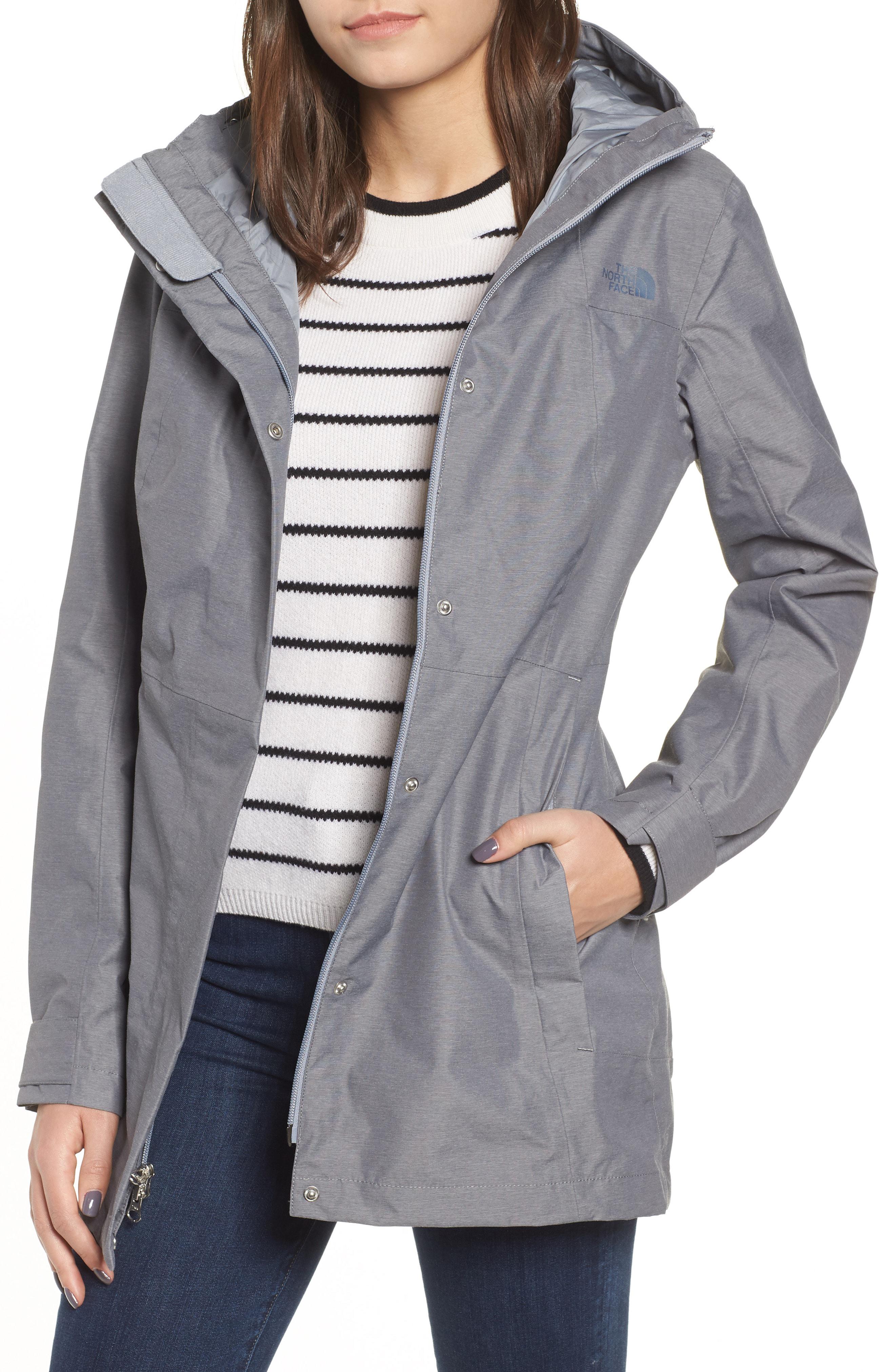 north face midi trench