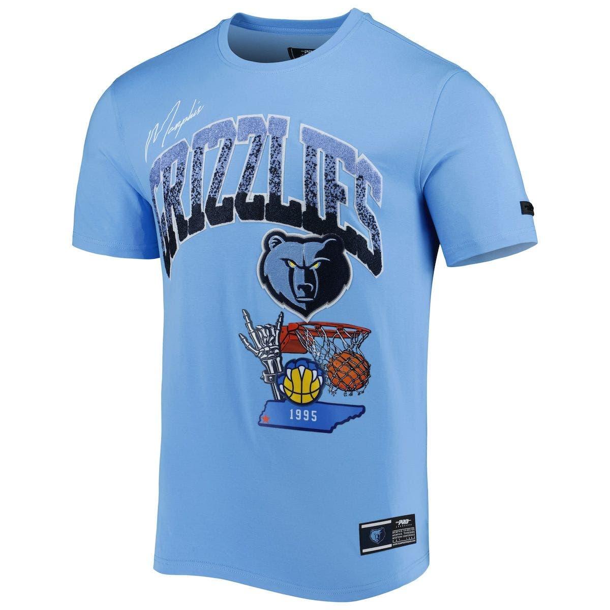 Men's Pro Standard Ja Morant Blue Memphis Grizzlies Capsule Player Baseball Button-Up Shirt Size: Medium