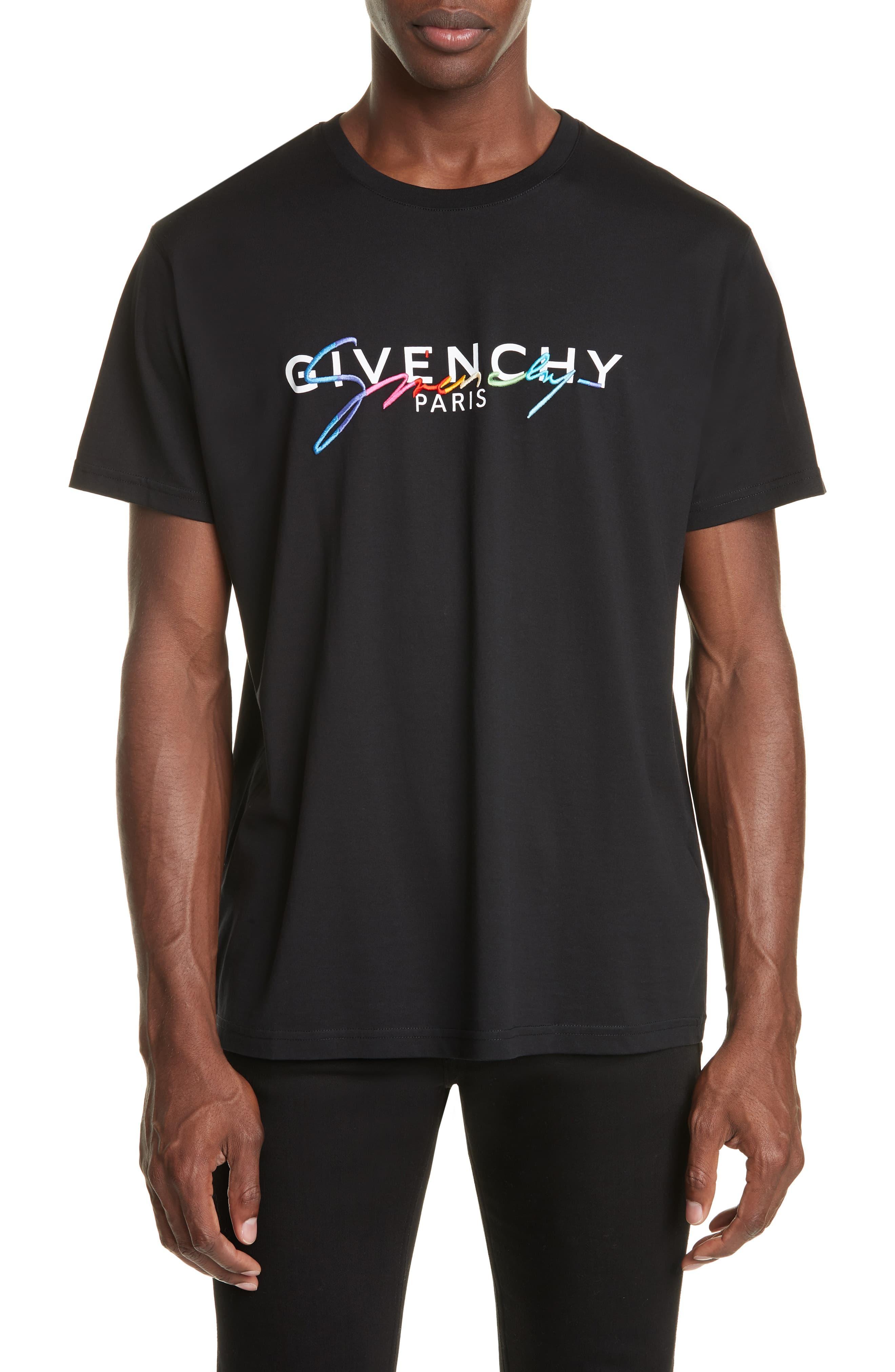 Givenchy Rainbow Logo Cotton T-shirt in 